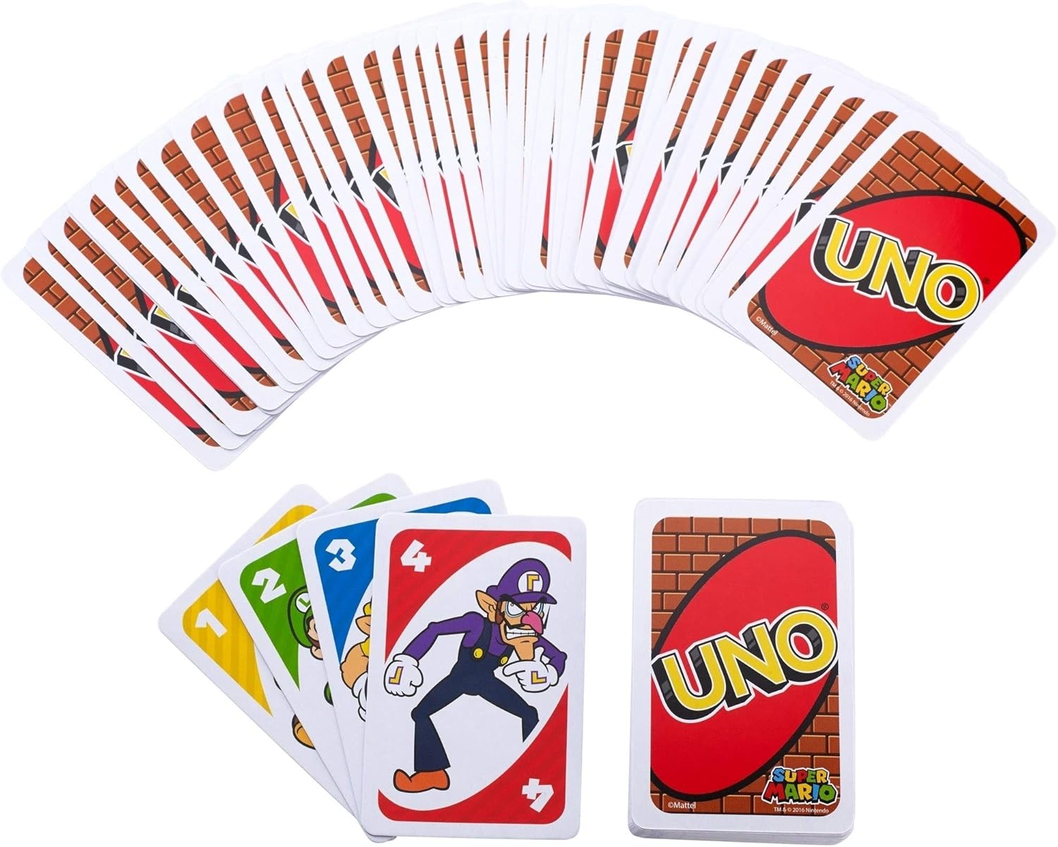 Mattel Games UNO Super Mario Card Game 6