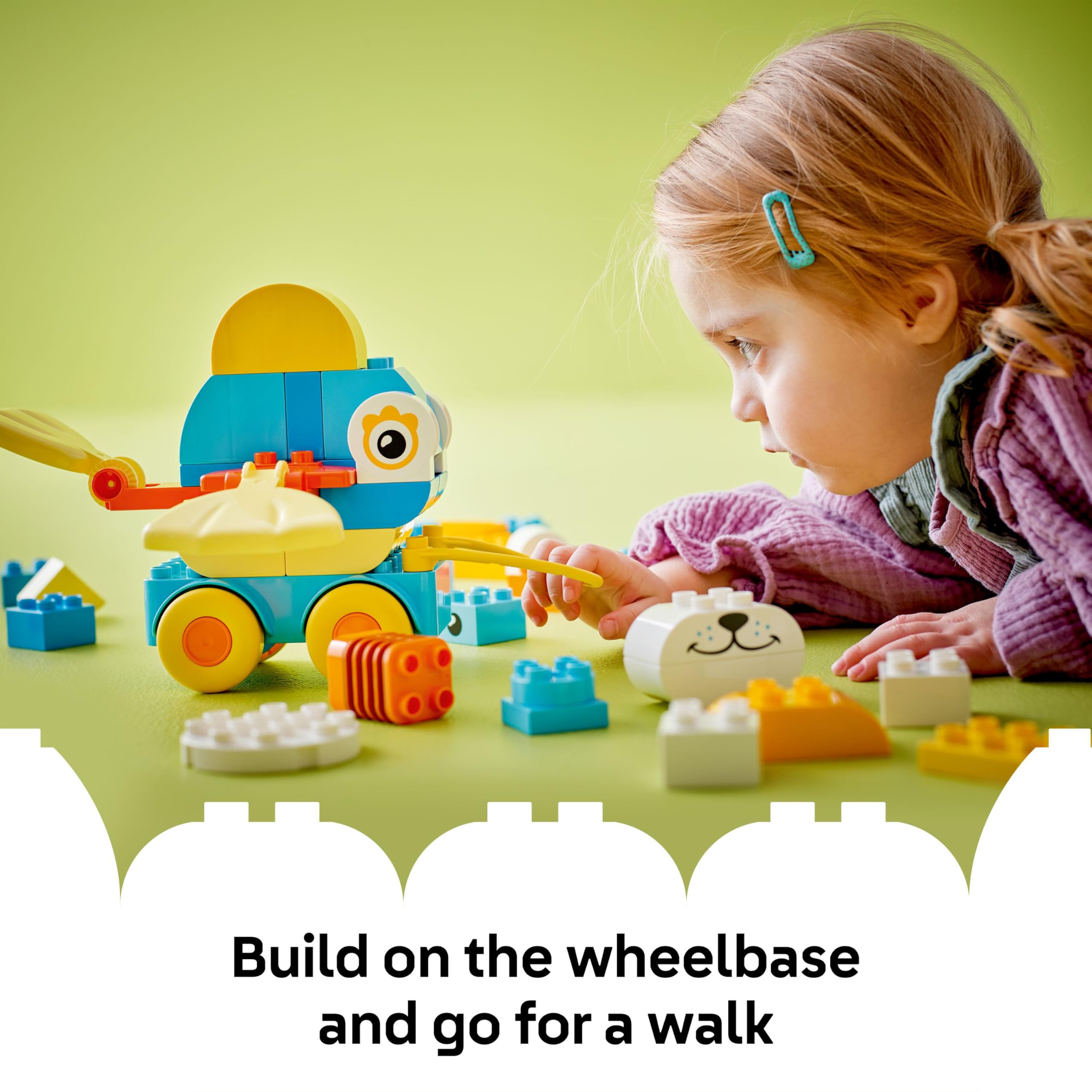 LEGO DUPLO 3in1 Animals on Wheels - Educational Building Toy for Toddlers 2+ 7