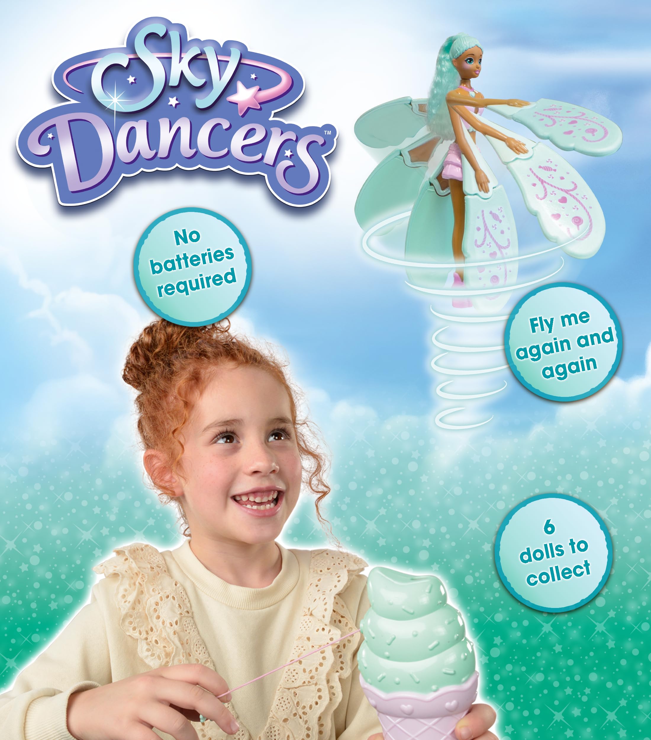 Sky Dancers: Miss Mint - Pull the Cord & Watch Her Fly, Ages 5+ 5