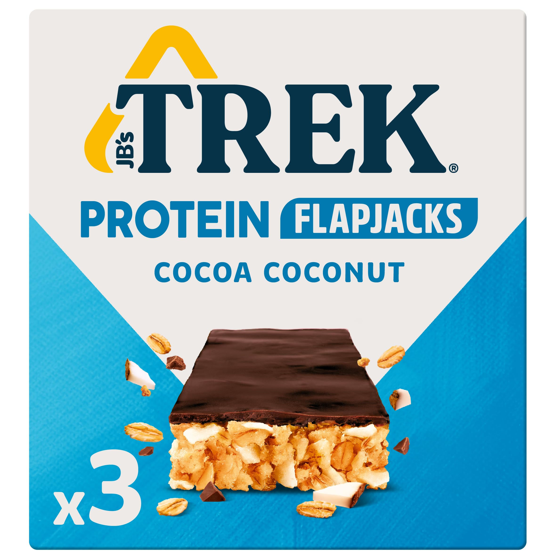 JB's TREK Protein Flapjack - Cocoa Coconut | Plant-Based | Gluten Free | 3 Servings 1