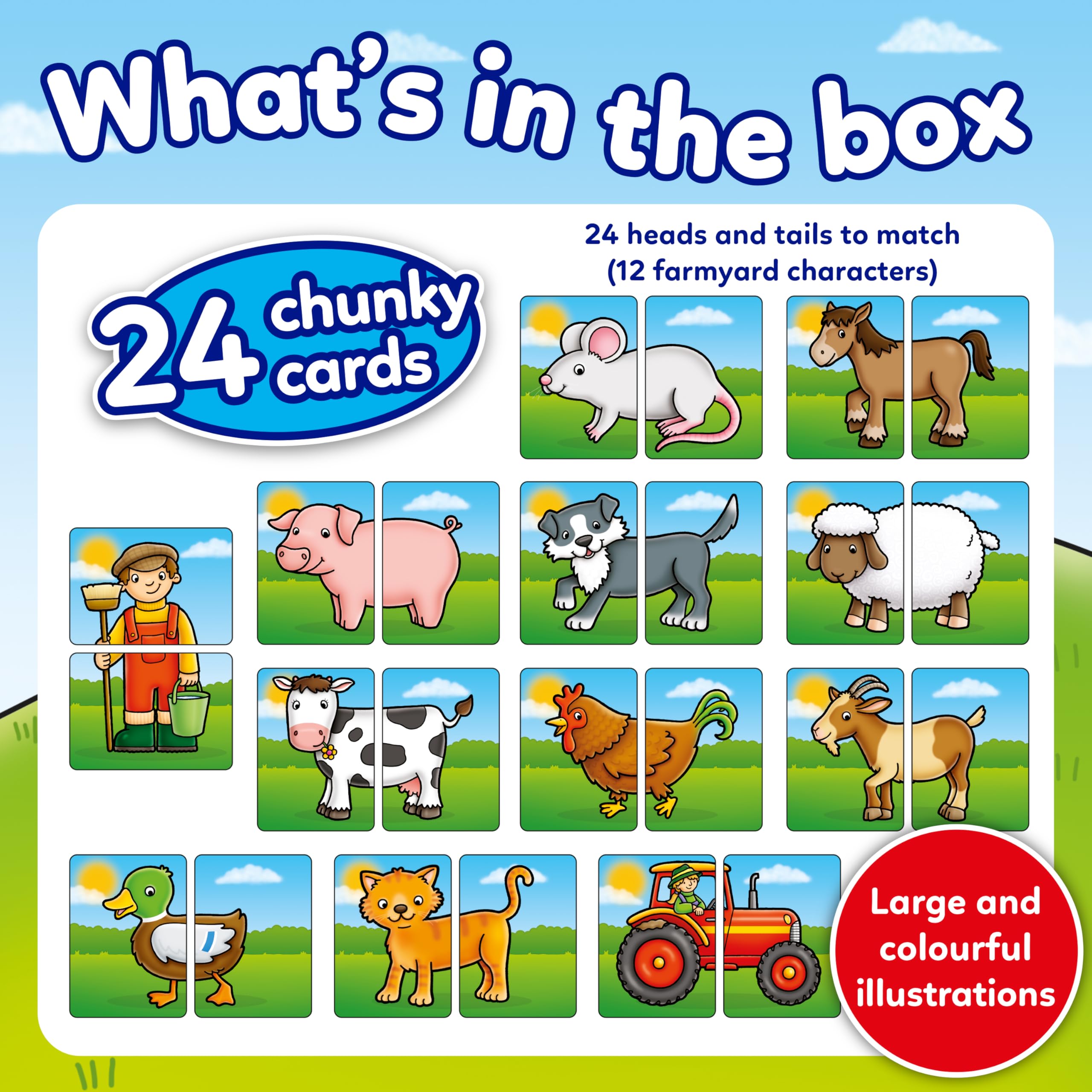 Orchard Toys Farmyard Heads & Tails Card Game 3