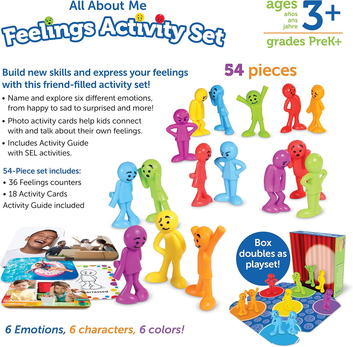 Learning Resources All About Me Feelings Activity Set - 54 Pieces, Ages 3+ 5