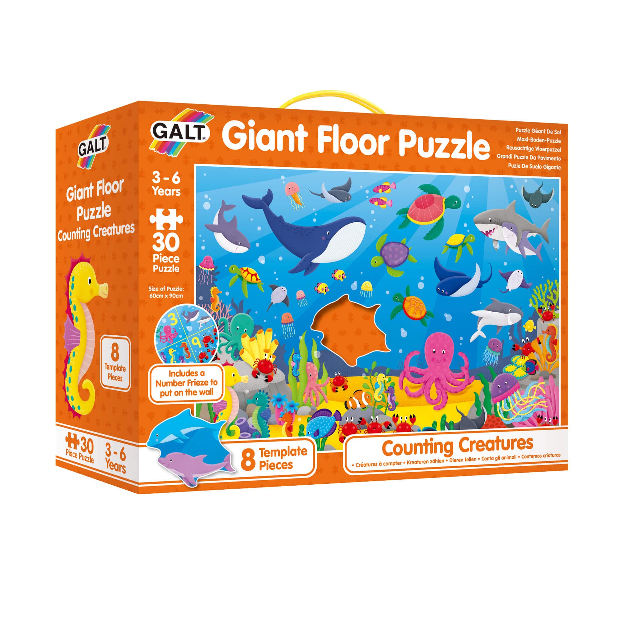 Galt Giant Floor Puzzle - Counting Creatures Educational Puzzle for Kids Ages 3-6 4
