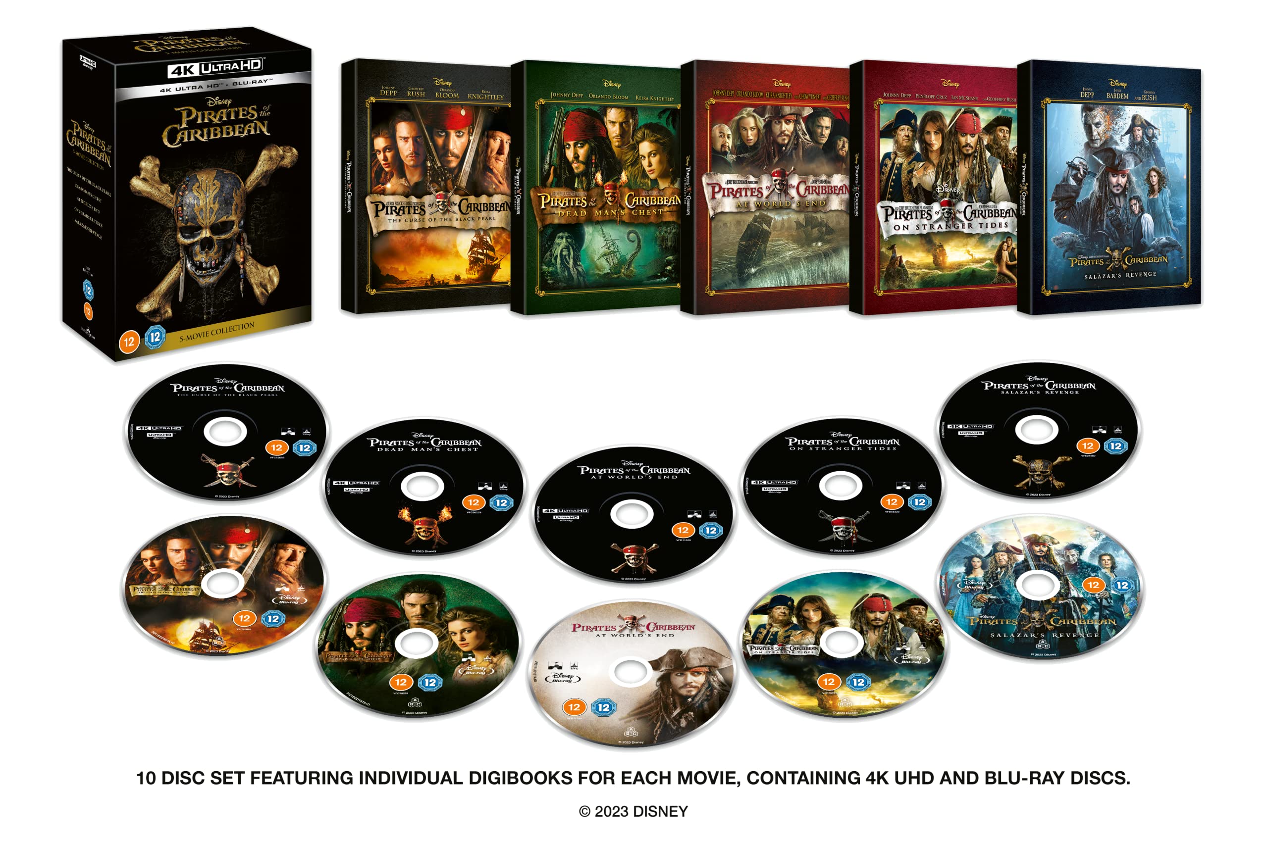 Pirates of The Caribbean: The Complete Collection [4K UHD + Blu-ray]