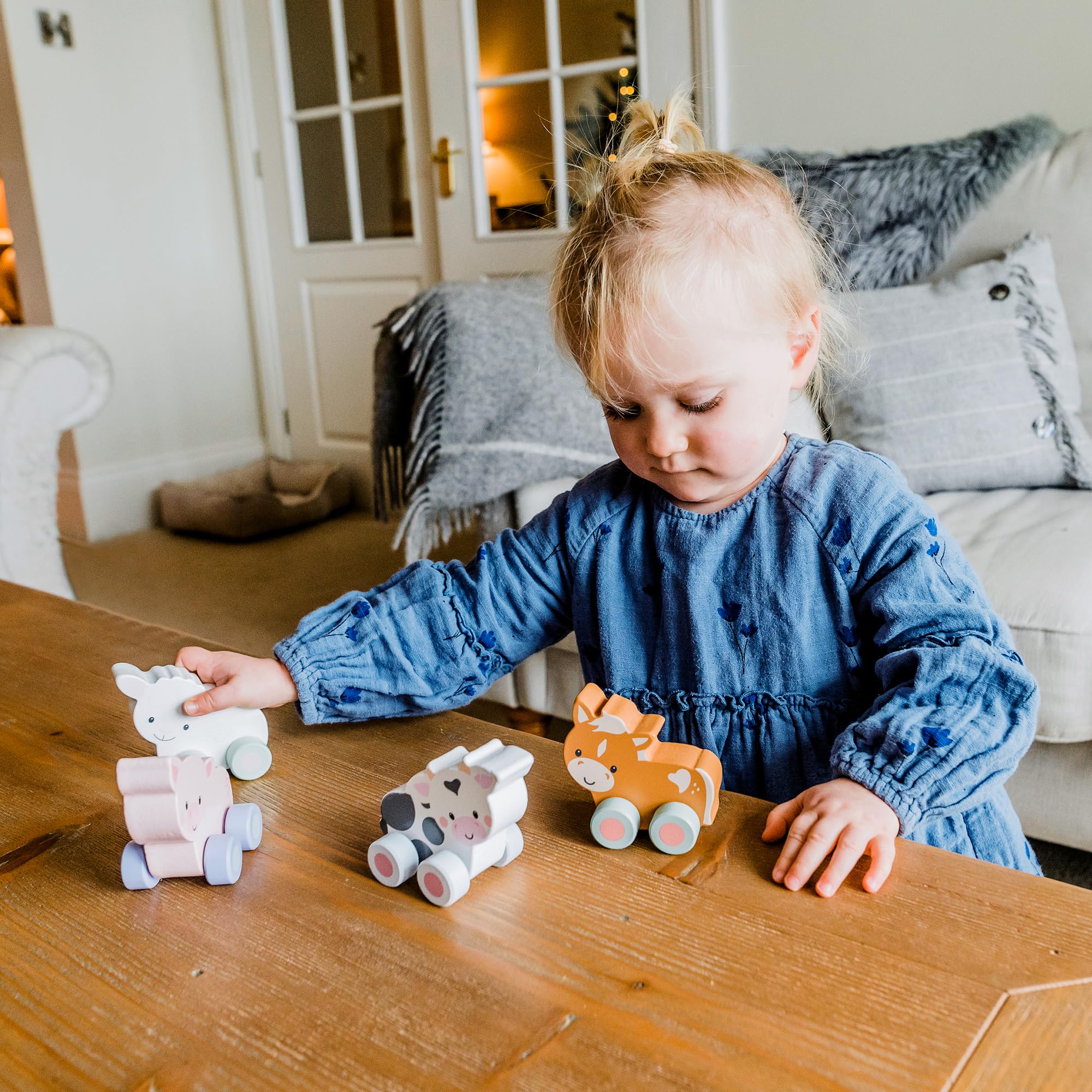 Orange Tree Toys OTT07603 Wooden Cow Push Toy - Educational Vehicle for 12 Months+ 6