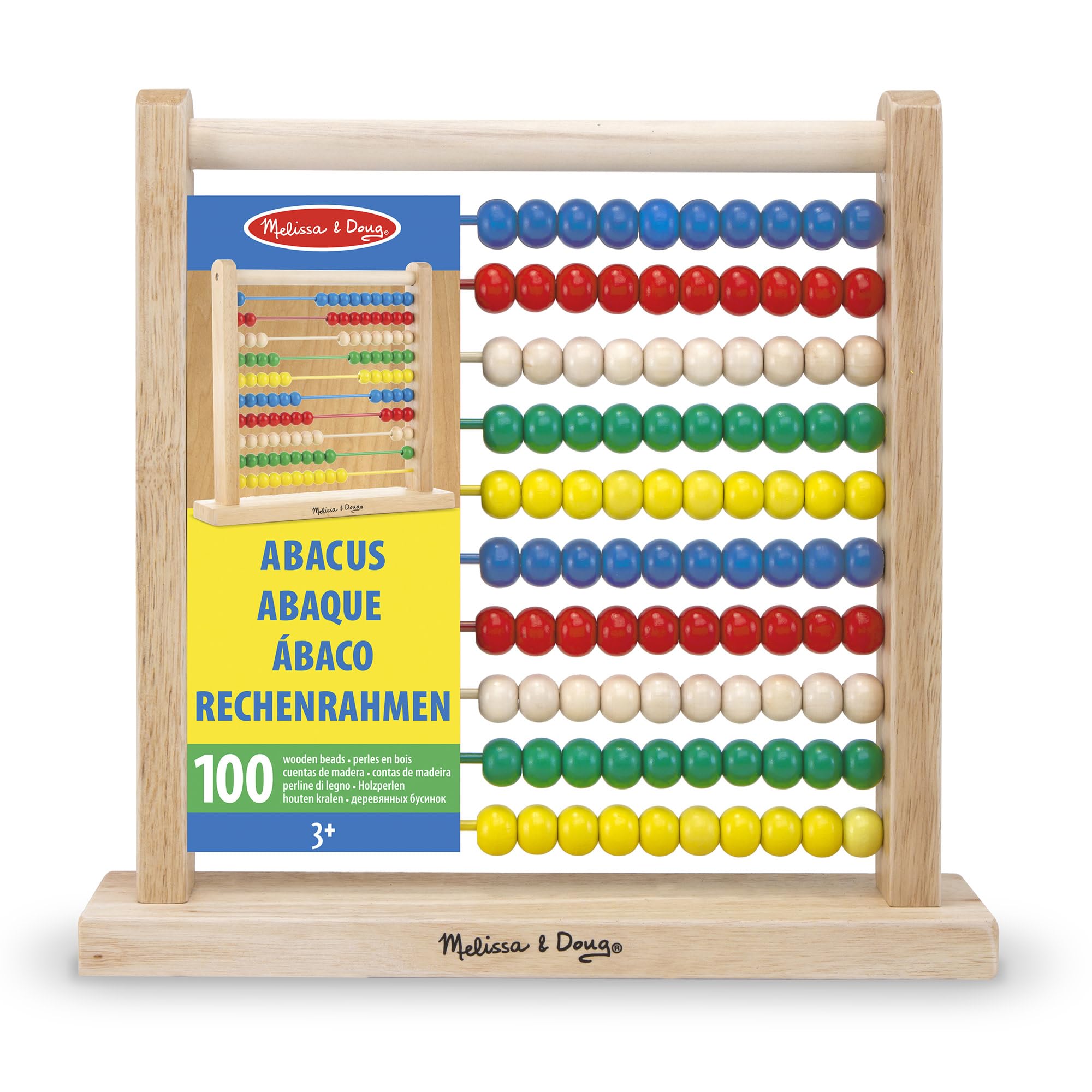 Melissa & Doug Wooden Abacus - Educational Counting Frame for Kids 9