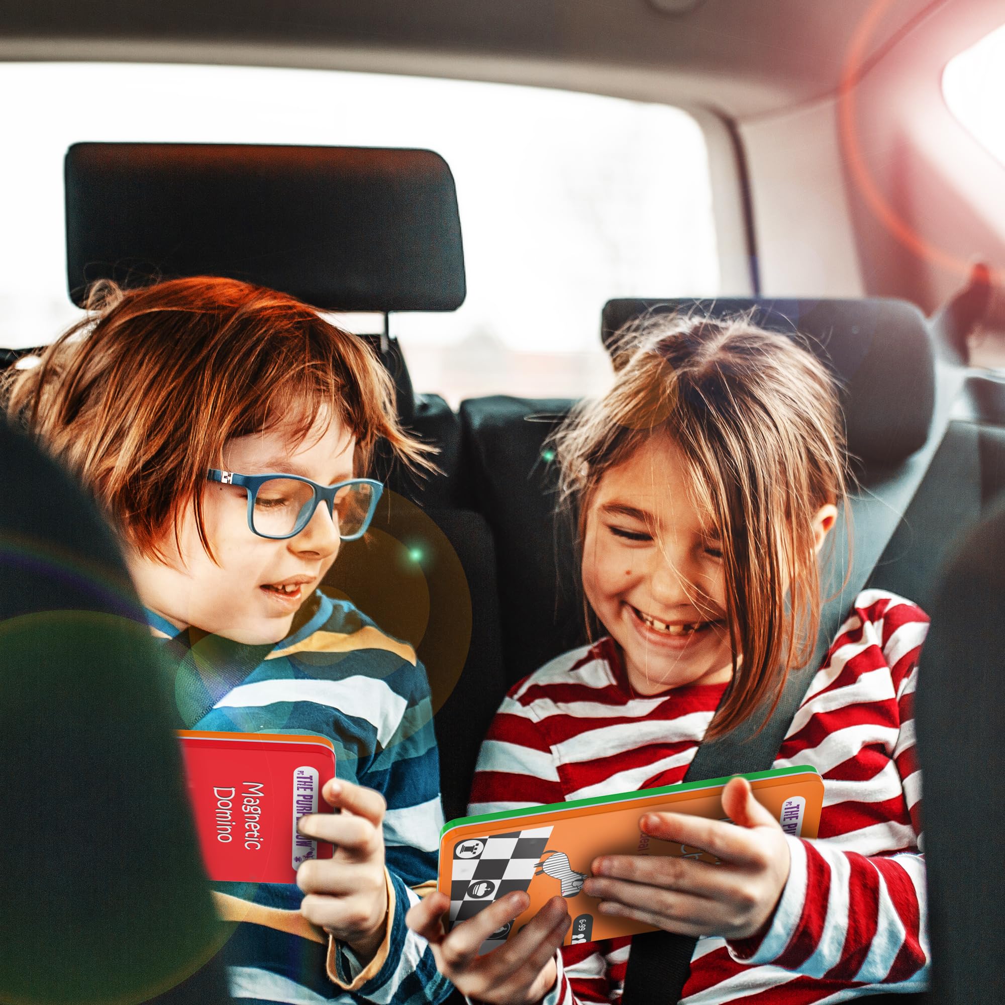 The Purple Cow Chess Magnetic Travel Game in Purple Tin 7