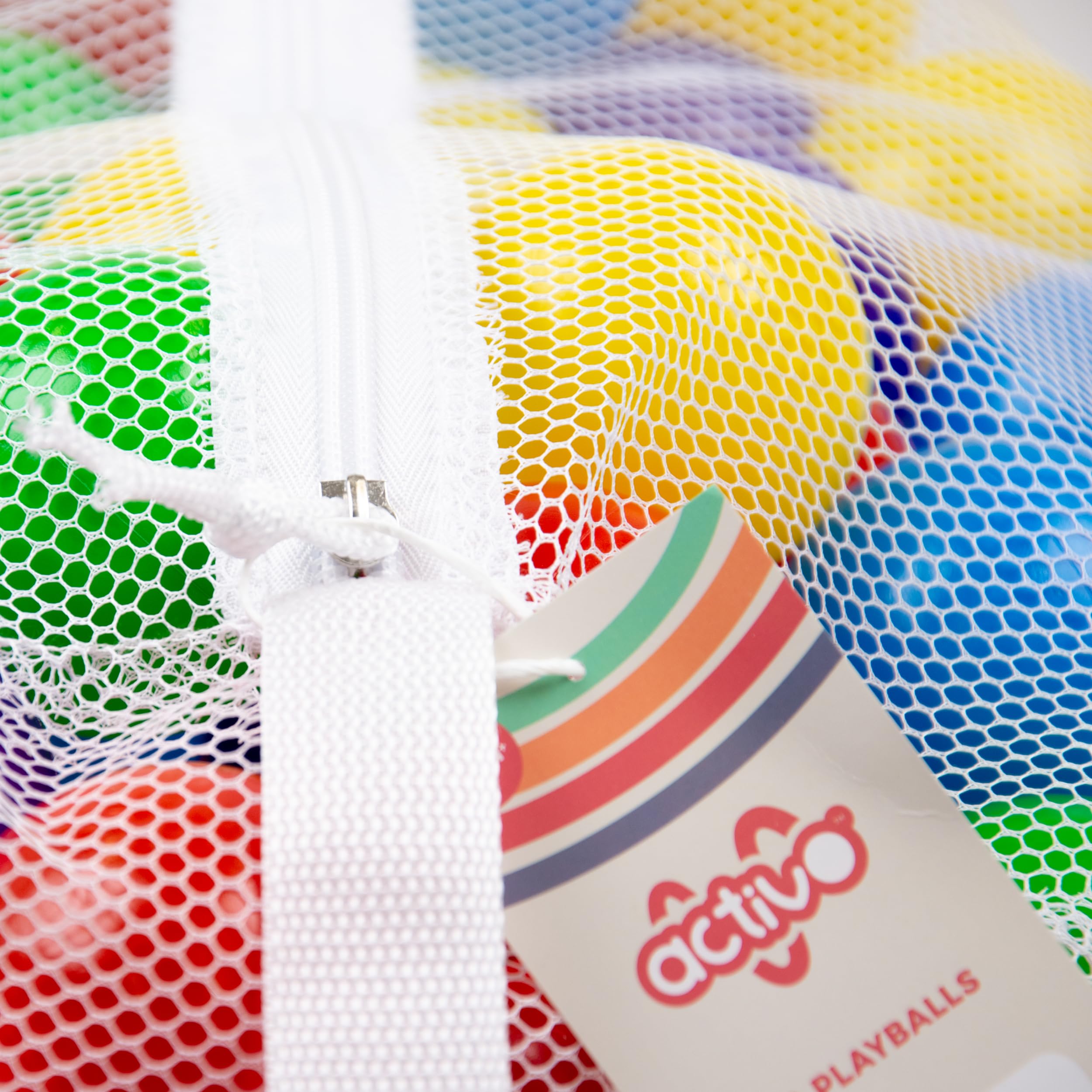 Mookie Activo 100 Play Balls – 100 Multi Coloured 5cm Plastic Ball Pit Balls for Toddlers 4