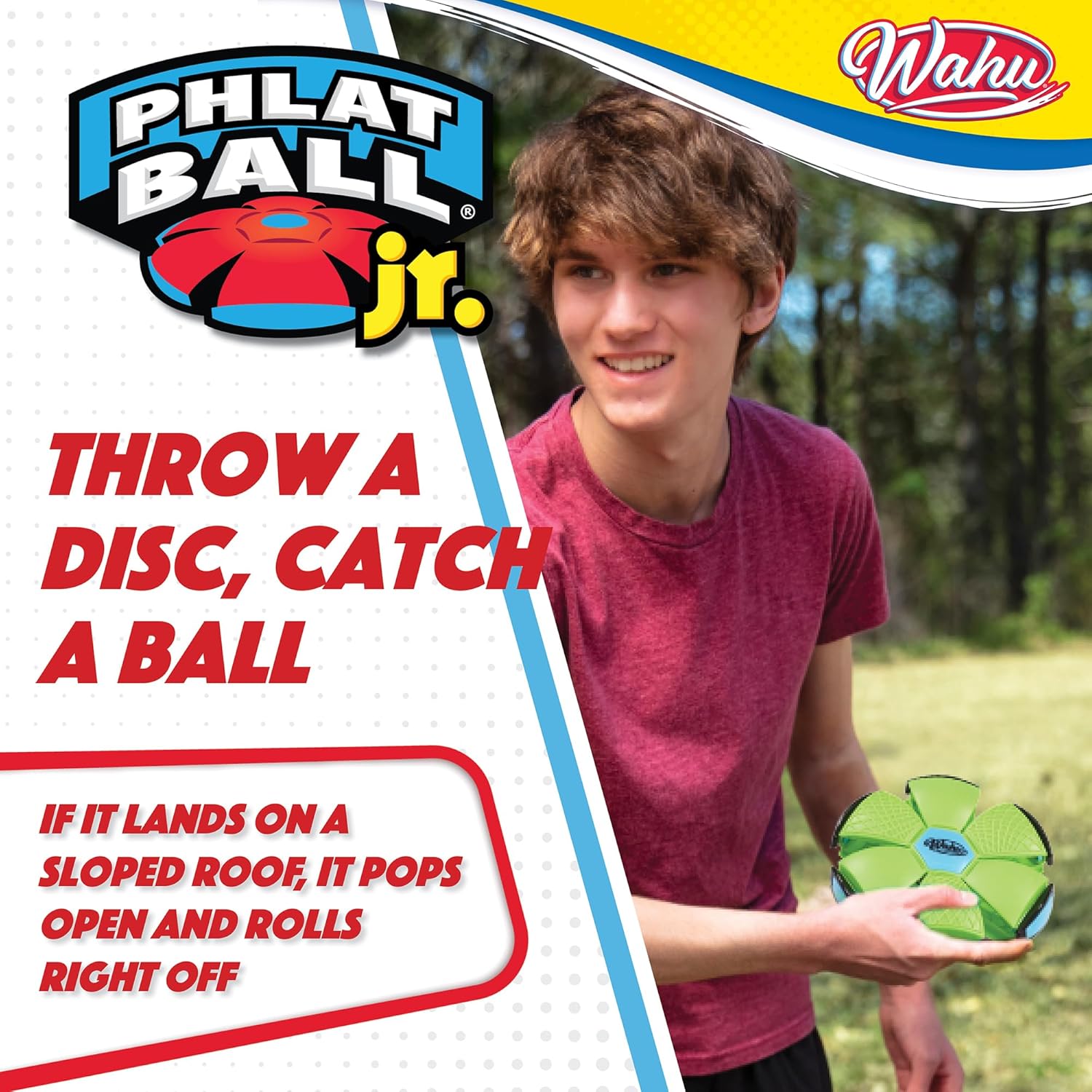 Wahu Phlat Ball Junior - Transforming Disc to Ball Toy for Kids 5+ 8