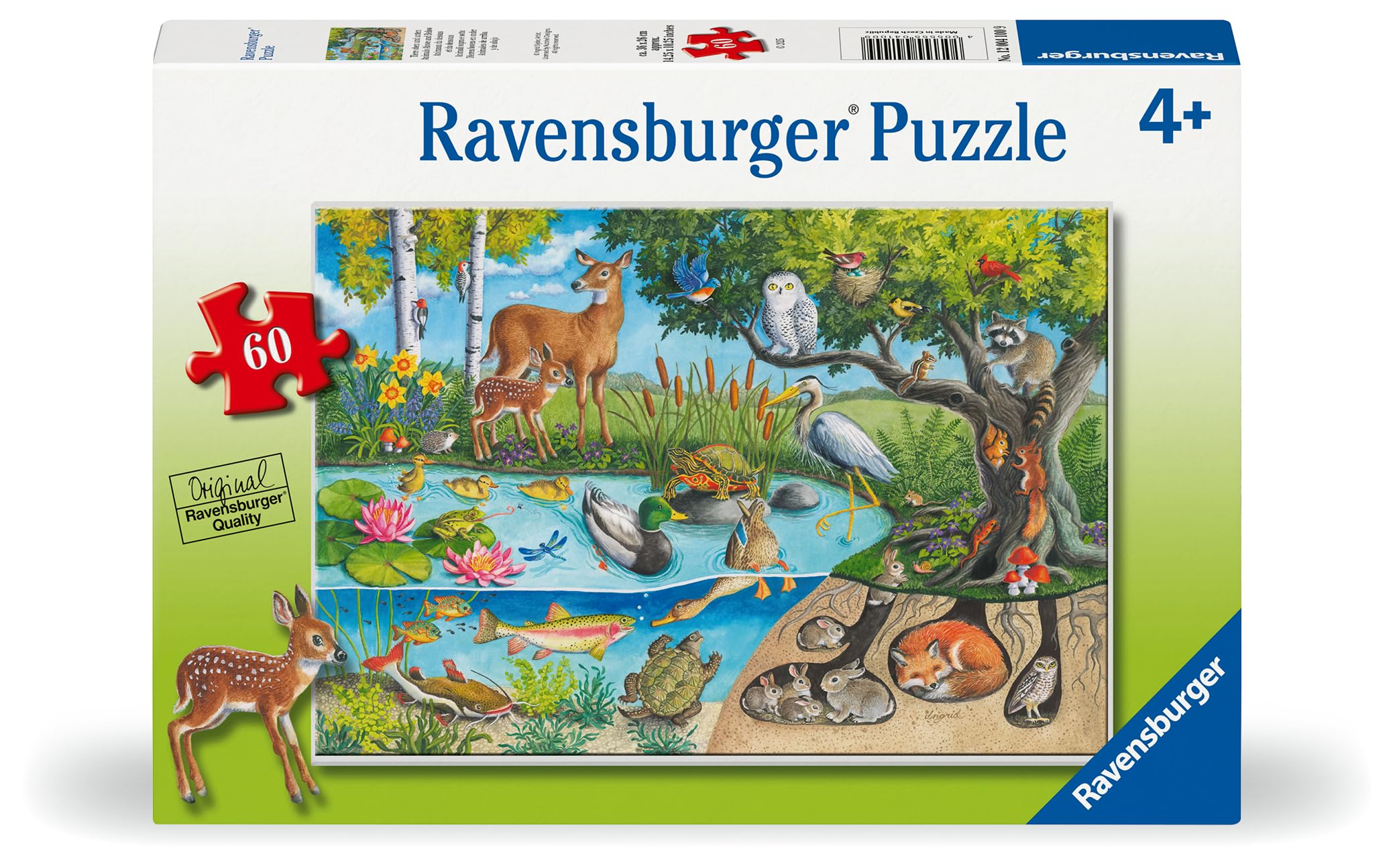 Ravensburger Animals Above & Below 60-Piece Puzzle - Educational Floor Puzzle for Kids 4+ 6