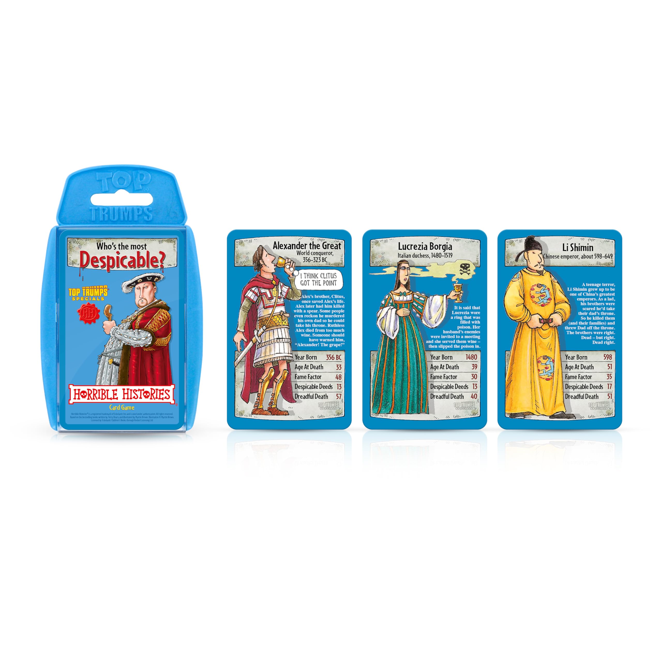 Top Trumps Horrible Histories Specials Card Game | Portable | Multicolor