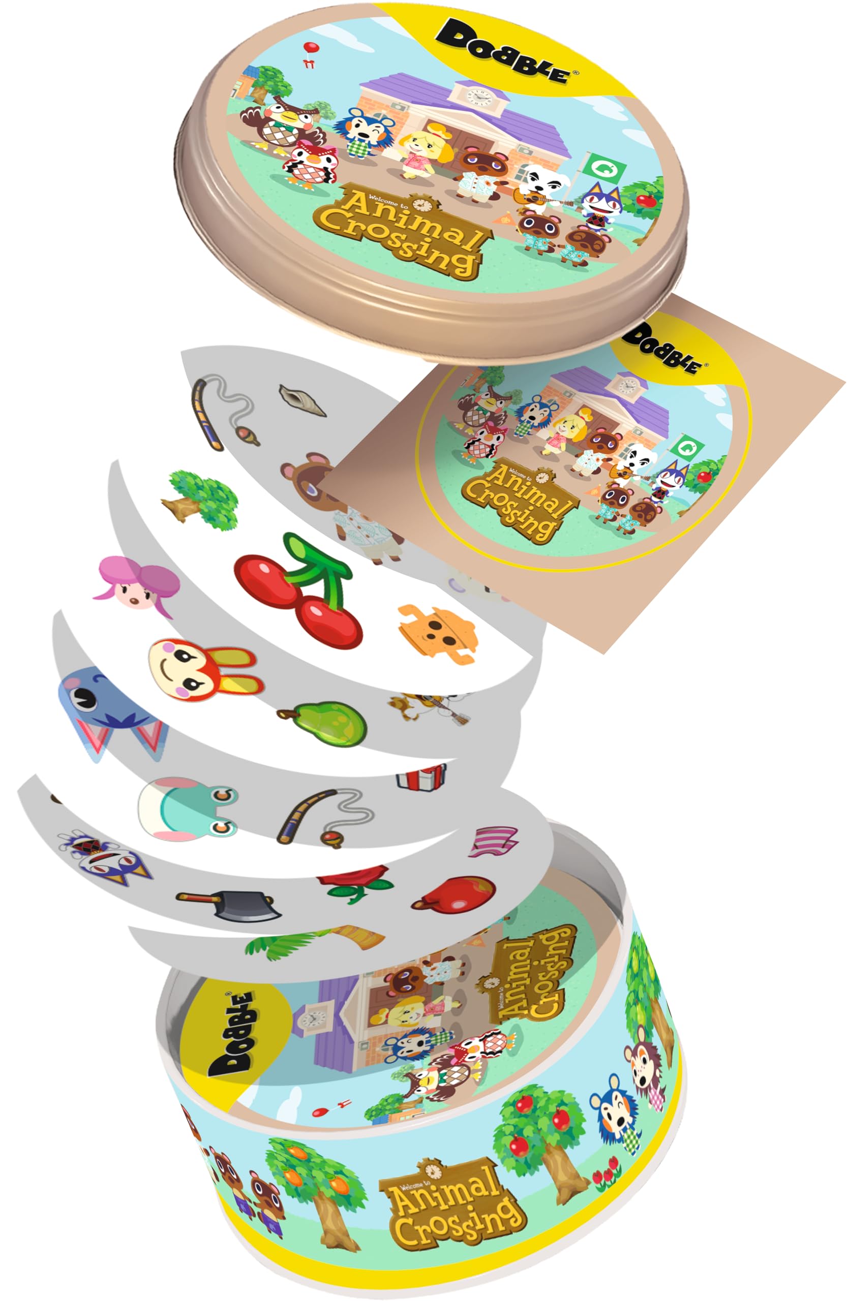 Asmodee Dobble Animal Crossing Family Card Game for 2-8 Players, Ages 4+