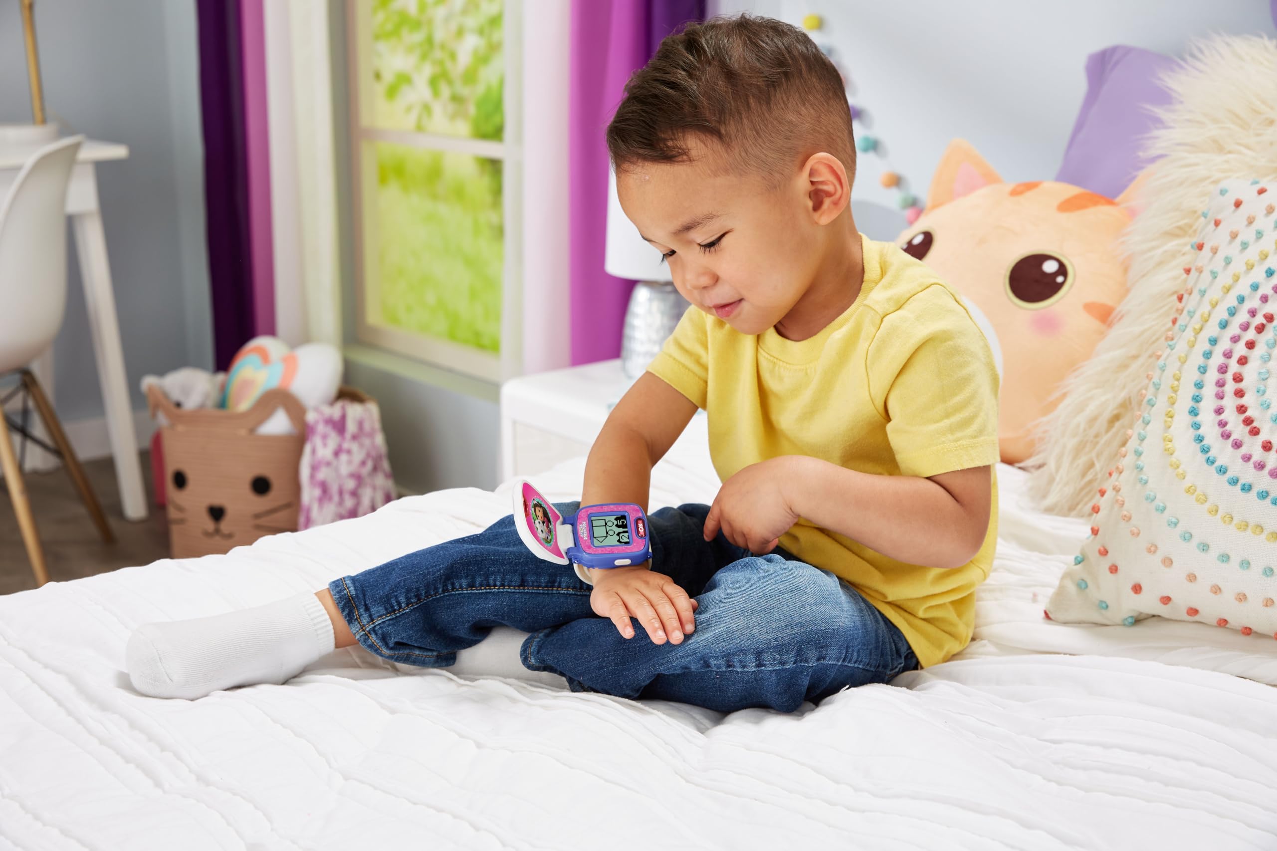 VTech Pandy Paws' Paw-Tastic Watch - Gabby's Dollhouse Electronic Kids Watch with Games & Timer, Ages 3-6 7