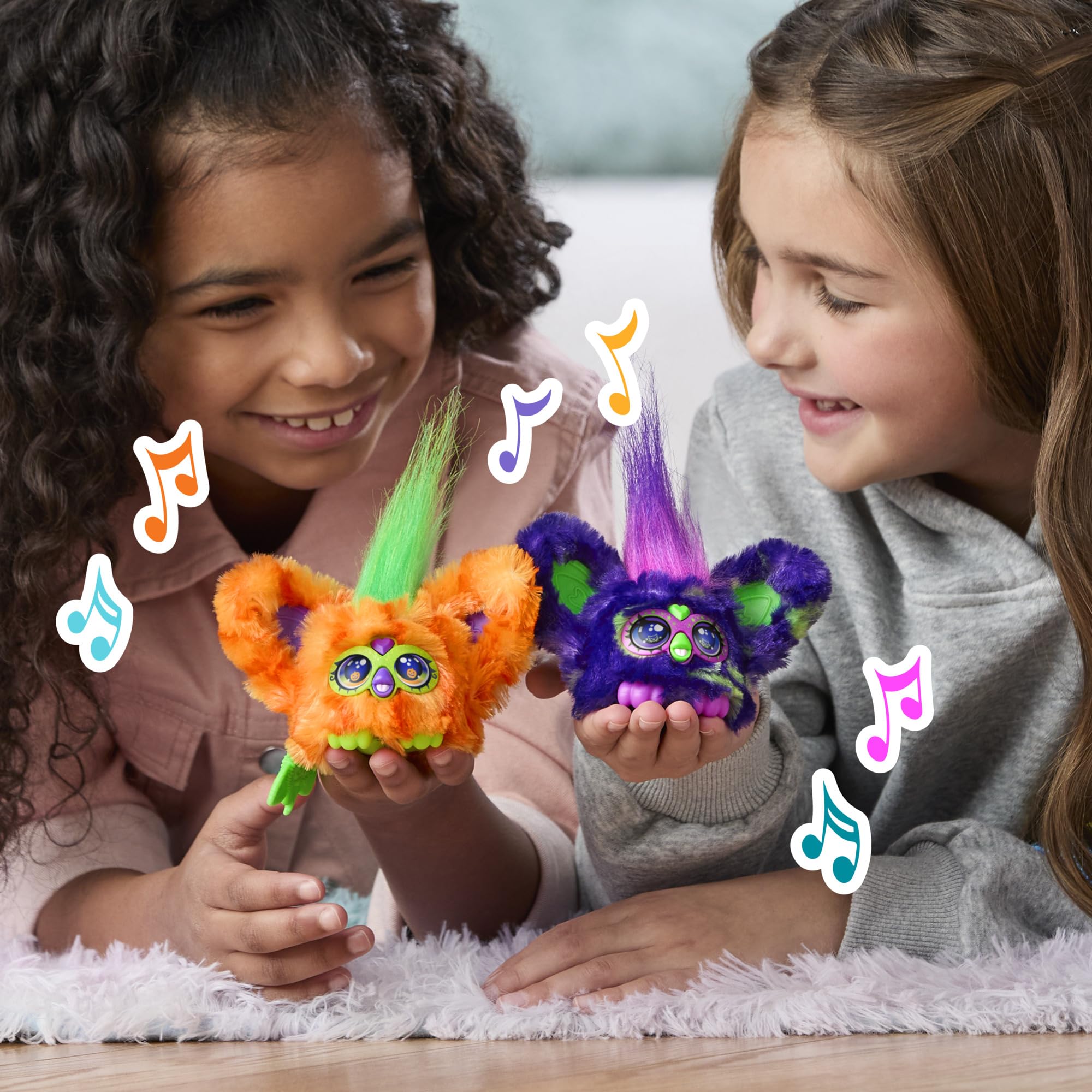 Furby Furbelt 2-Pack Fall - Lila & Orange Electronic Pets for Kids 6+ 17