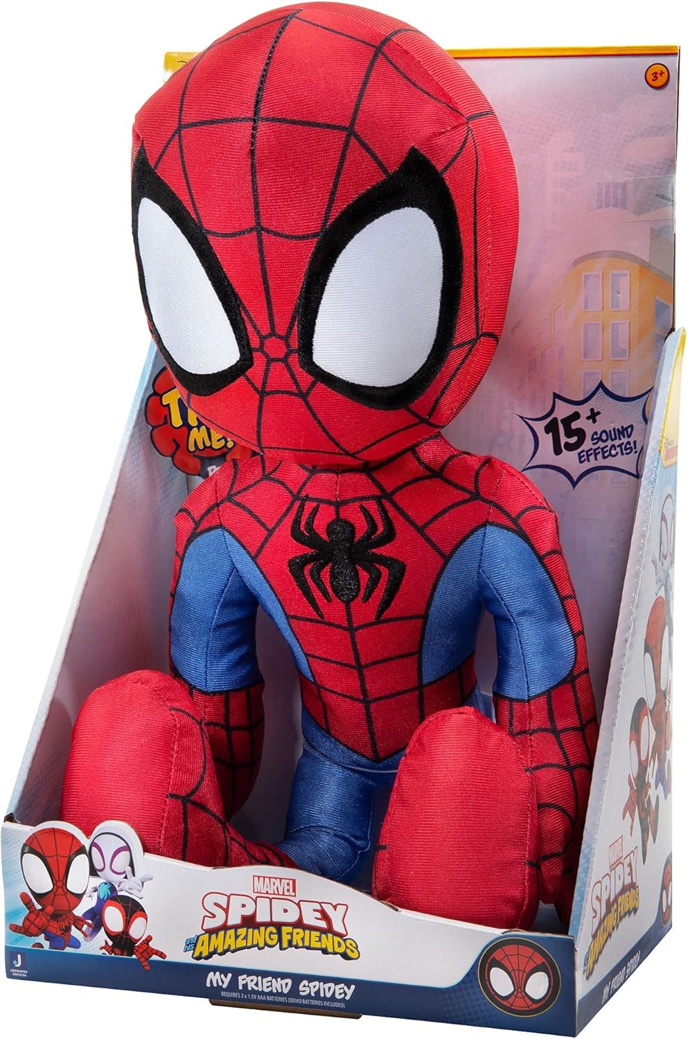 My Friend Spidey 16" Plush with Sounds - Interactive Talking Toy for Kids 3+ 8