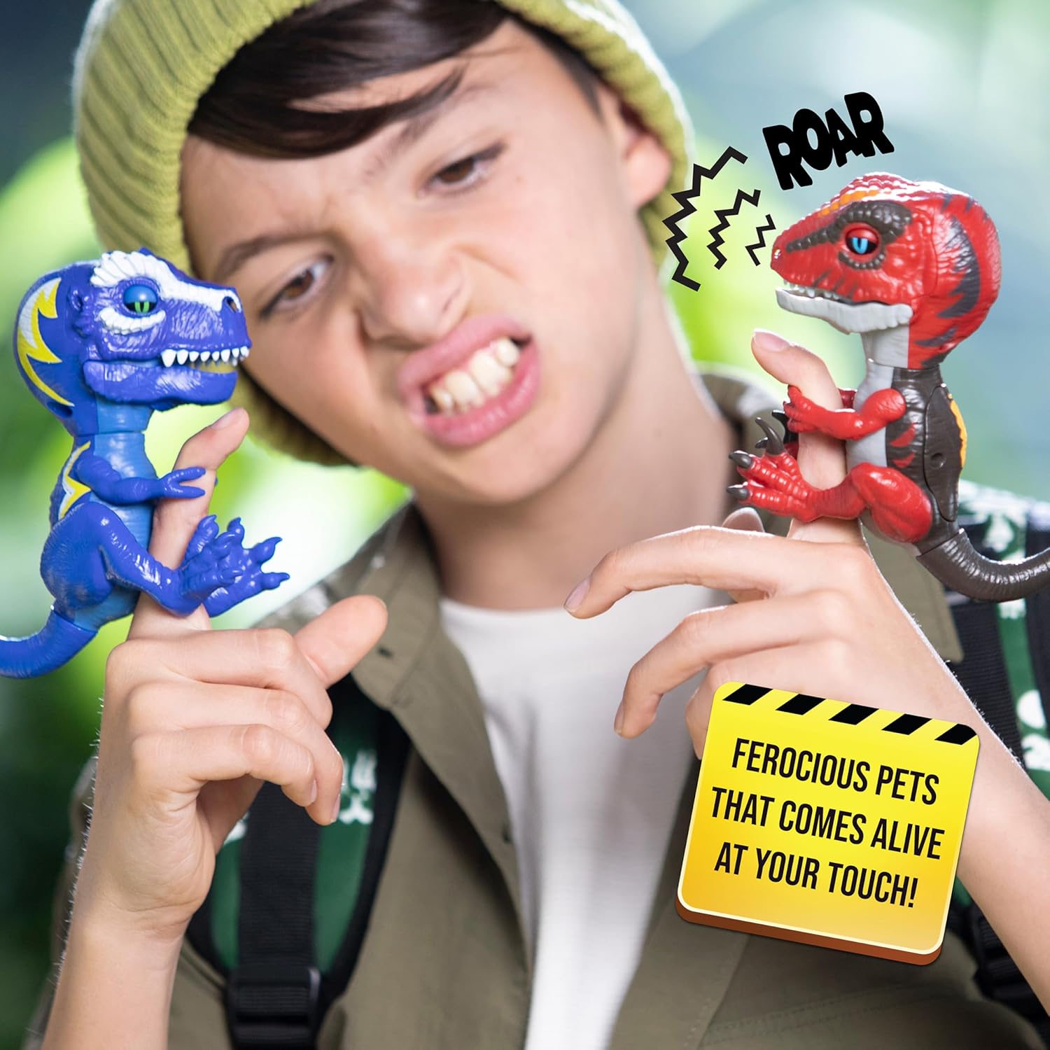 Untamed Roaring Dinos Interactive T-Rex - Cobalt Blue, 40+ Sounds & Reactions, Ages 5+ 5