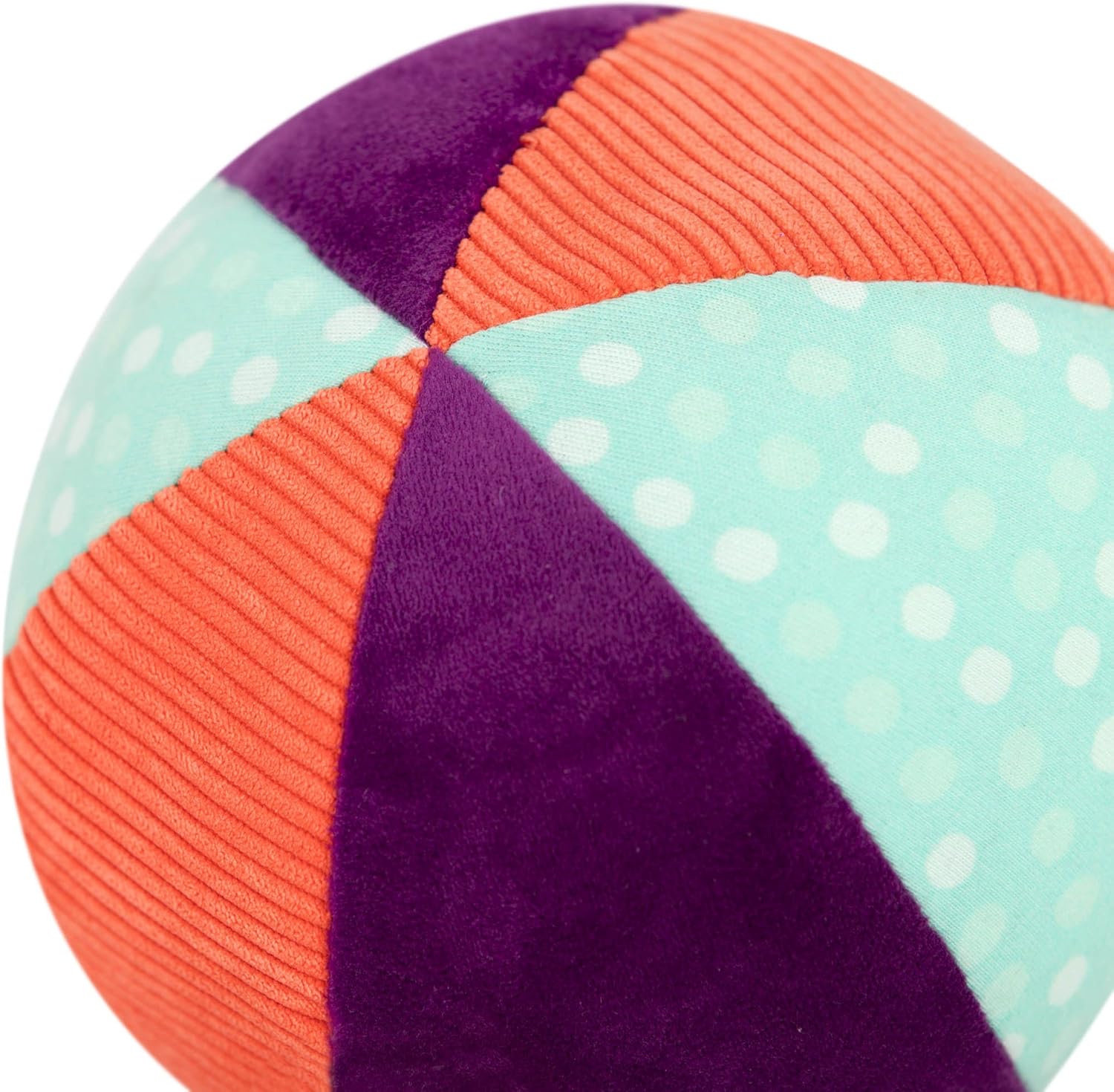 B. toys Make it Chime Fabric Ball - Sensory Toy for Babies with Textures, Colors & Bell 6