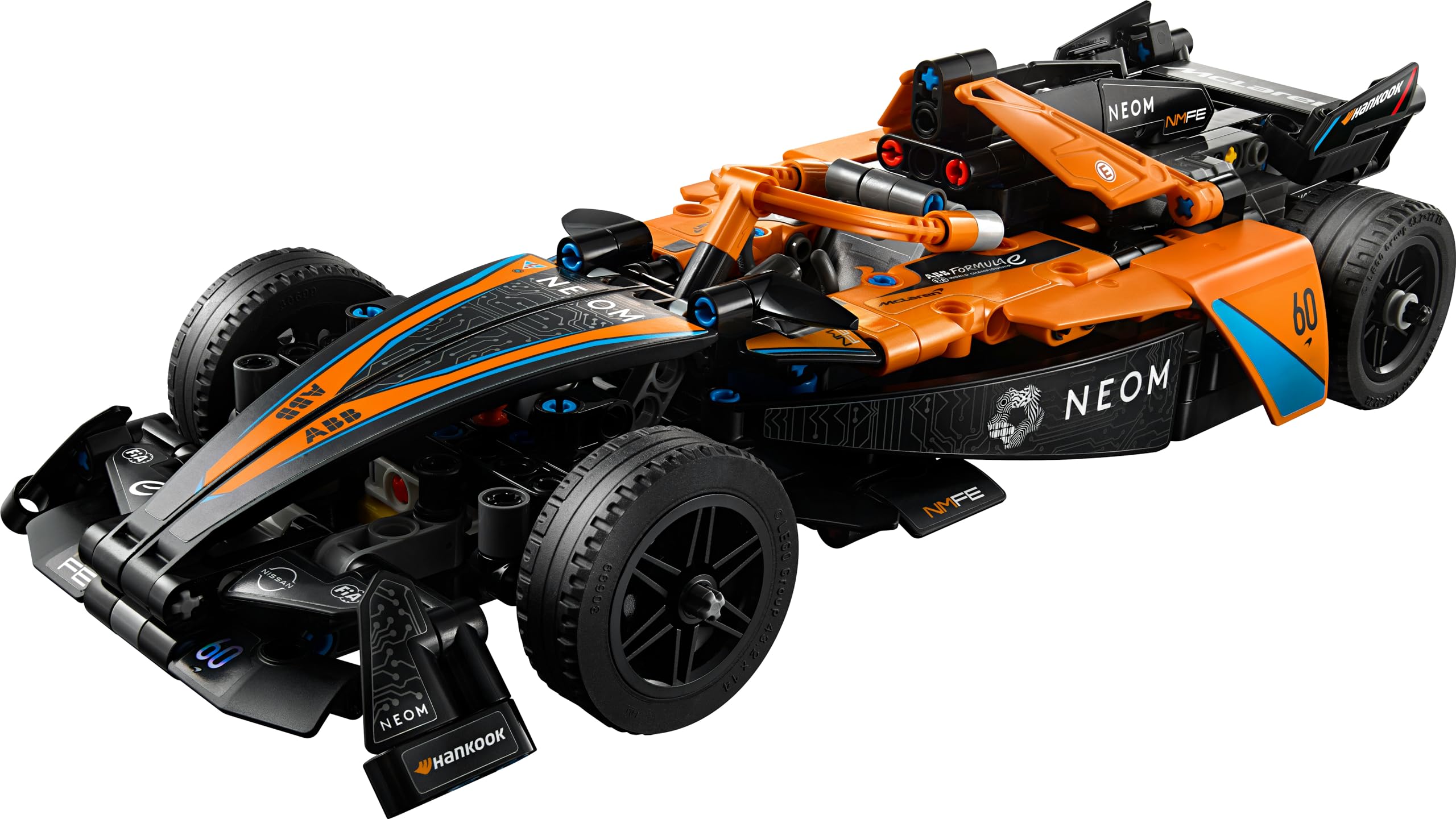 LEGO Technic NEOM McLaren Formula E Race Car Building Set - 463-Piece Pull-Back Action Toy for Ages 9+ 12