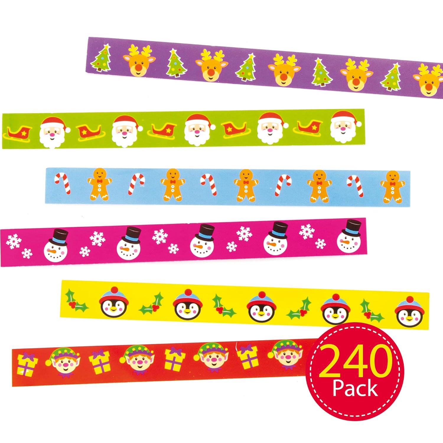 Baker Ross - AT157 Christmas Paper Chains Festive Arts & Crafts Pack (240 Pieces) 3