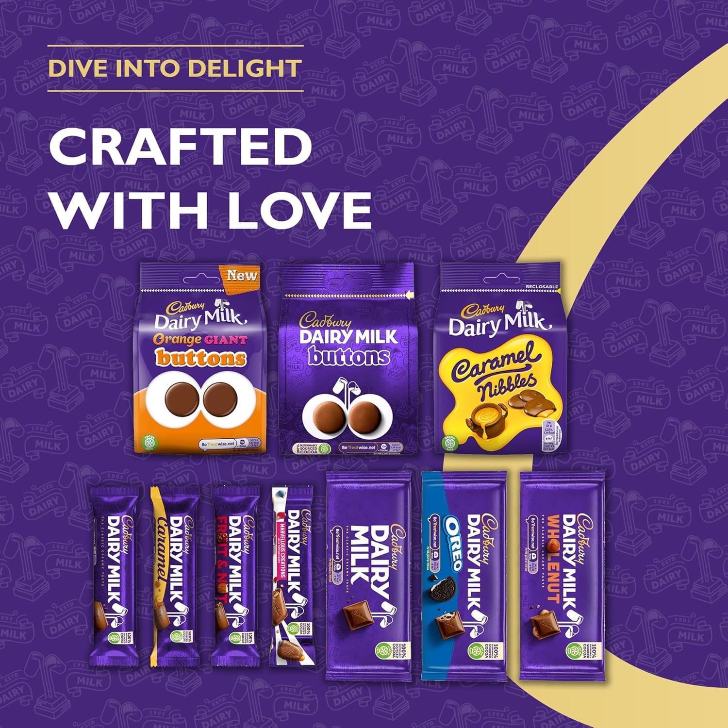 Cadbury Dairy Milk Big Night In Deluxe Hamper with 10 Assorted Chocolate Bars 6