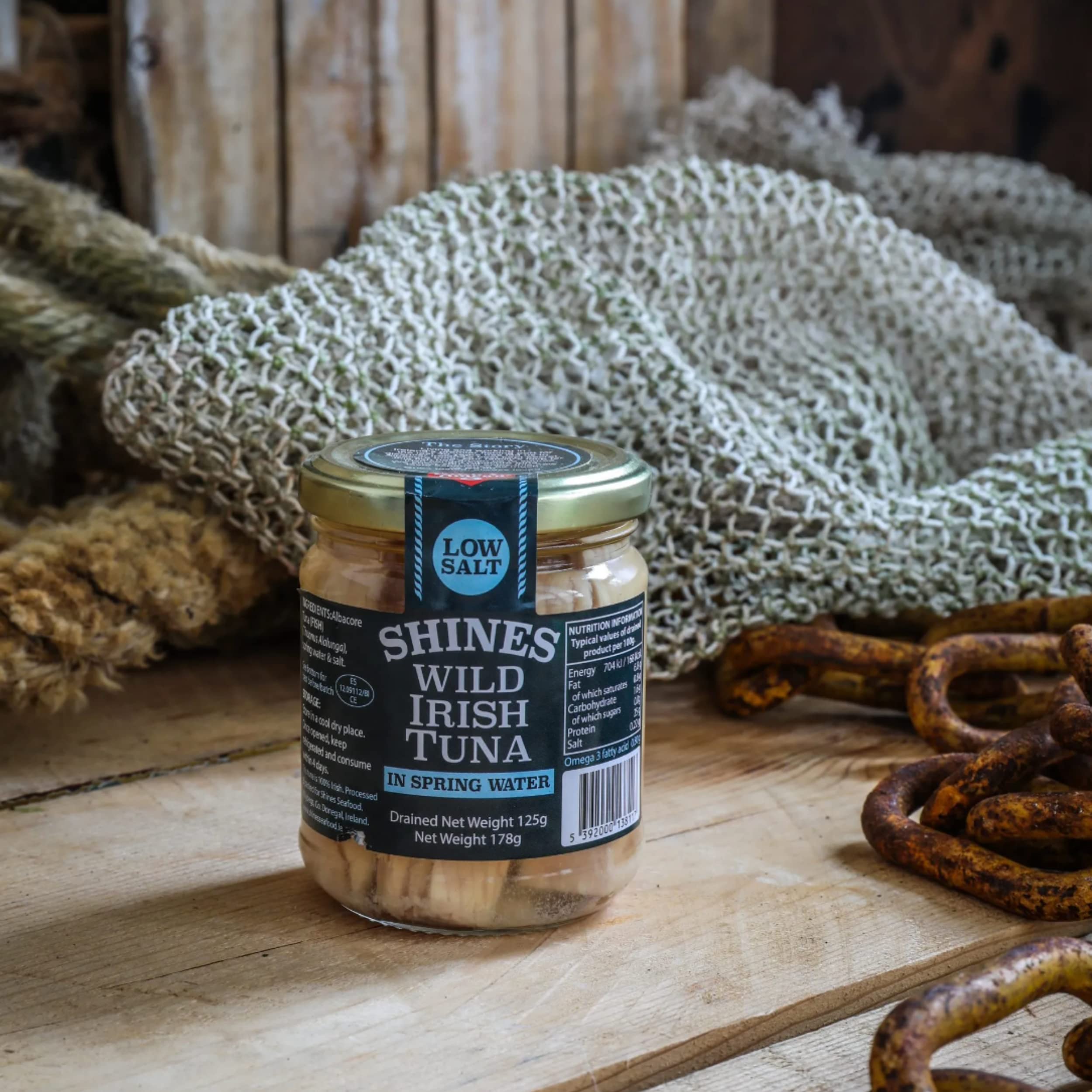 Shines Wild Irish Albacore Tuna in Water - 3 x 185g Glass Jar - Low Carb, High Protein 4