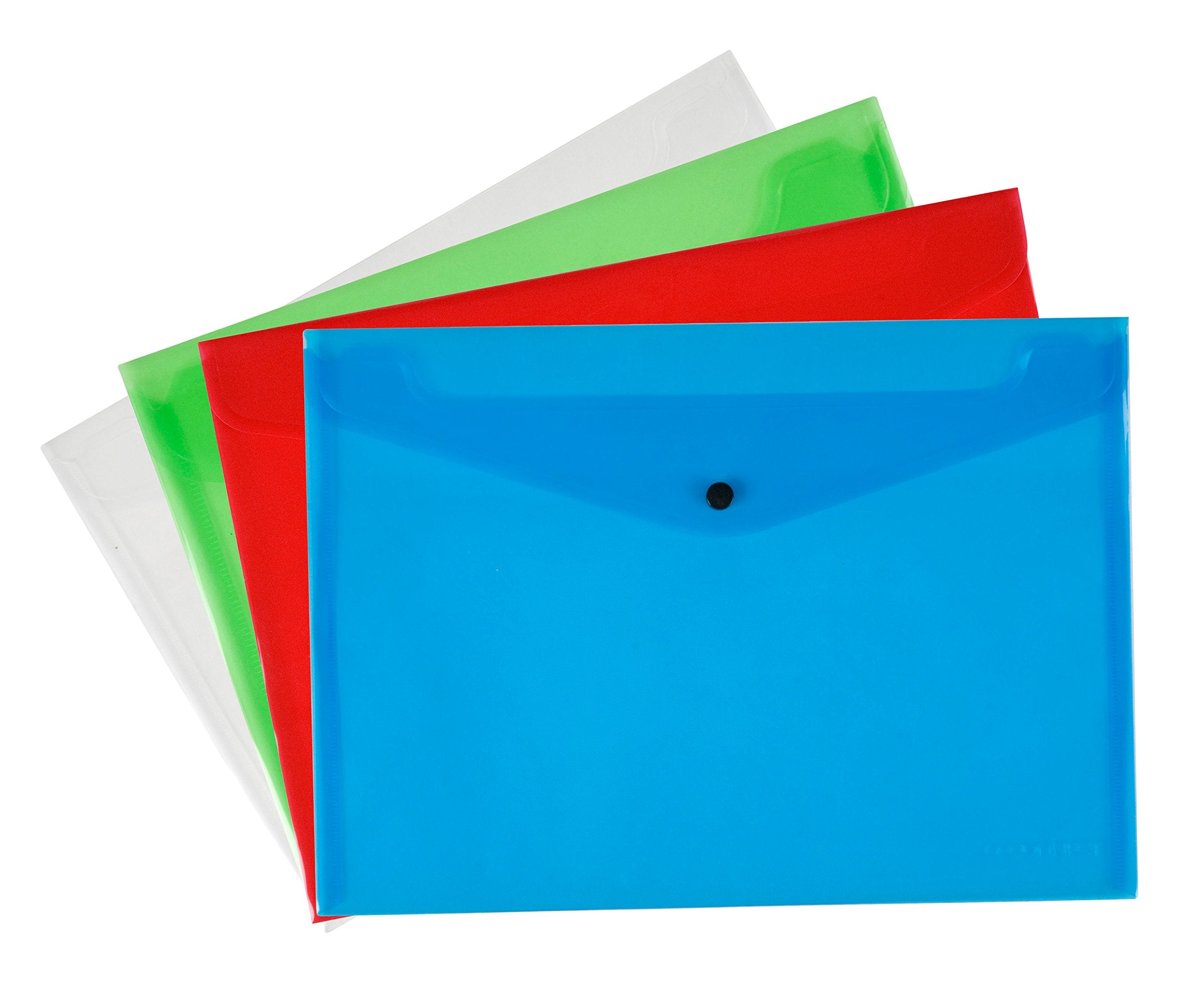 Q-Connect Polypropylene Document Folder A4 Assorted (Pack of 12) 1