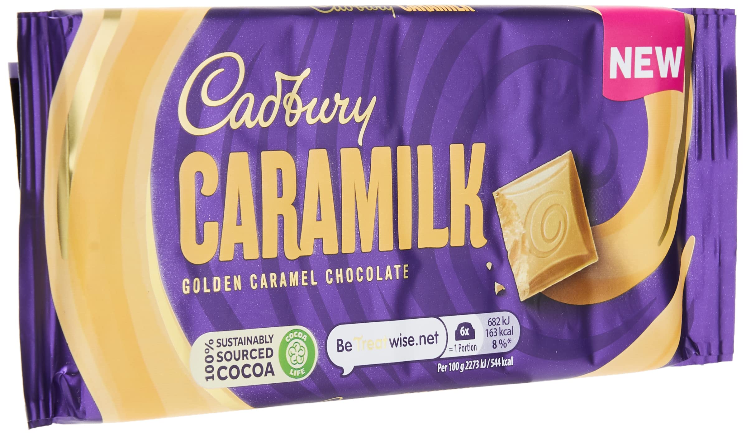 Cadbury Caramilk Golden Caramel Chocolate Bar, 90g 3
