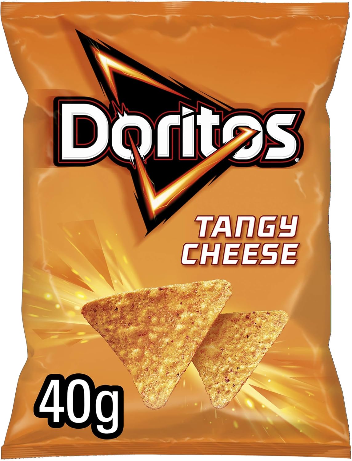 Doritos Tangy Cheese Tortilla Chips, 40g (Case of 32) - Bold Flavour, Vegetarian Crisps 6