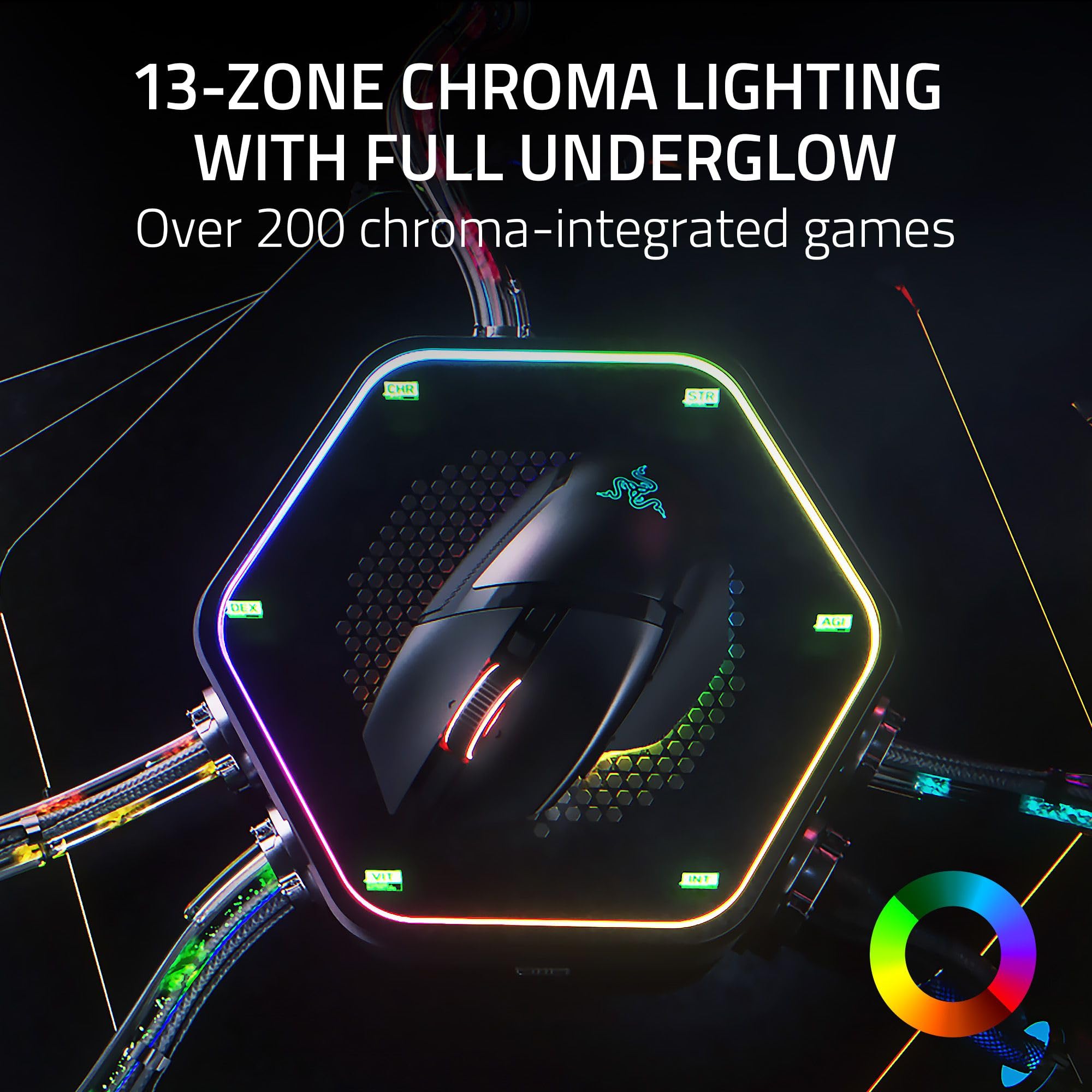 Razer Basilisk V3 Pro - Wireless Gaming Mouse with HyperScroll Tilt Wheel, 30K Sensor, RGB Lighting 7
