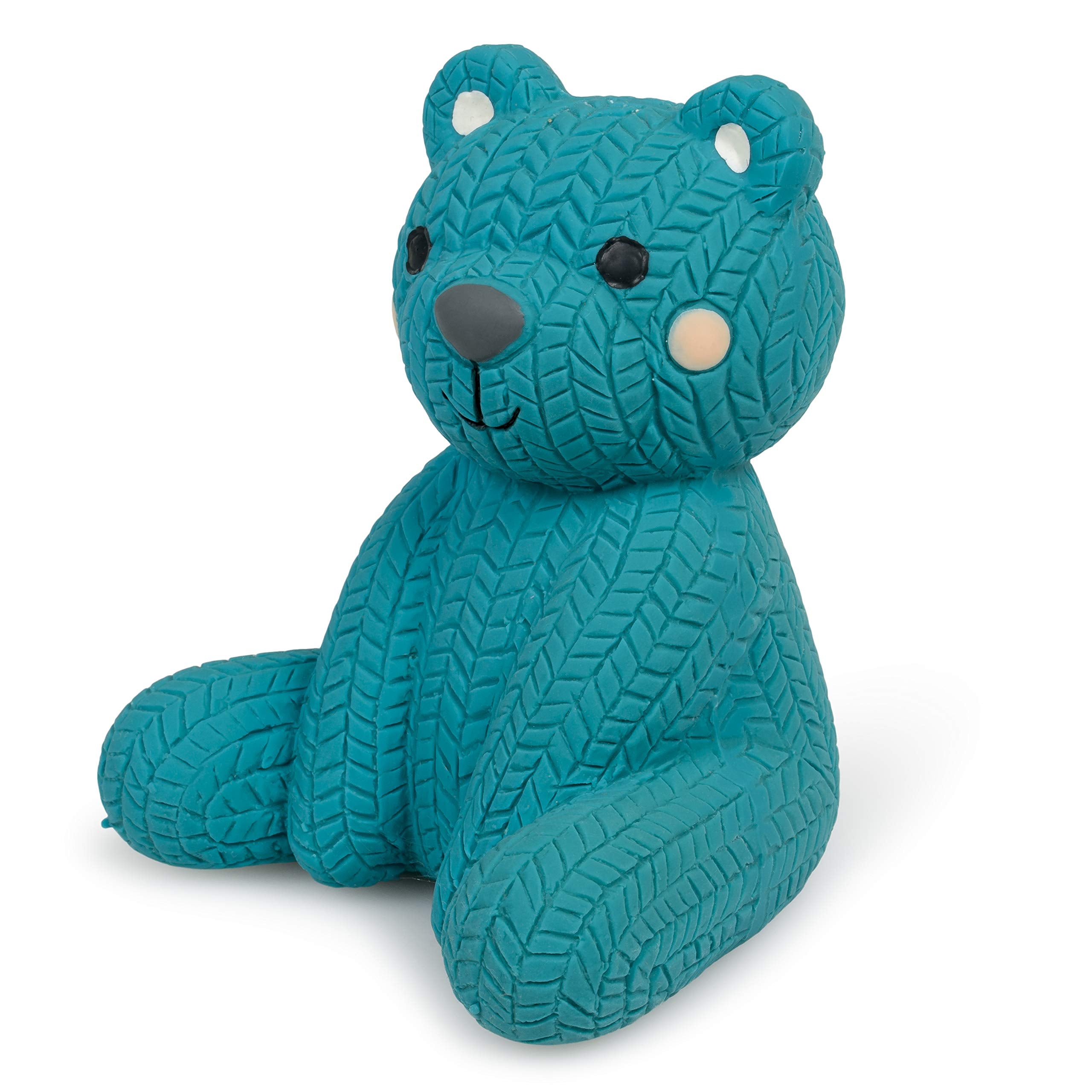 Petface Little Petface Latex Teddy Bear Dog Toy - Blue, Small Size for Puppies | Pack of 1 2