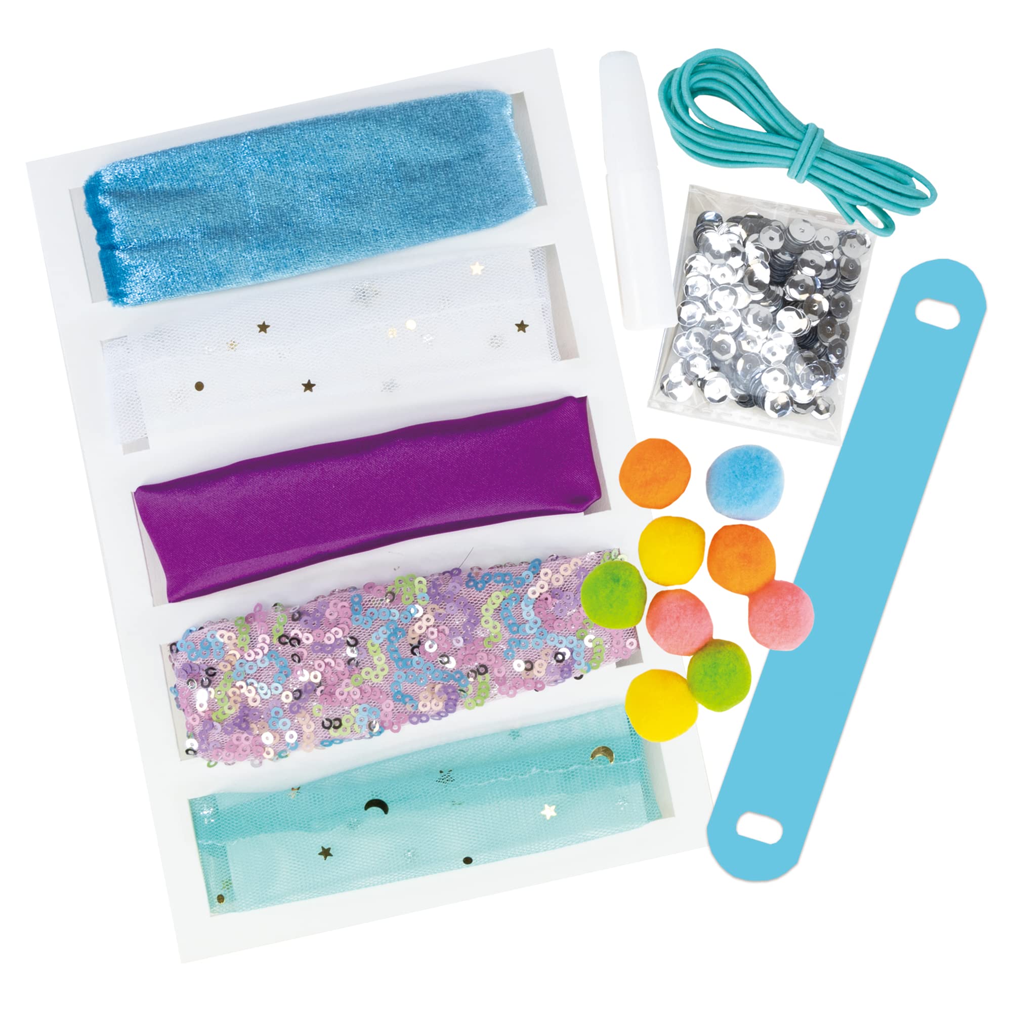 Galt - Sparkly Scrunchies Craft Kit for Kids 6