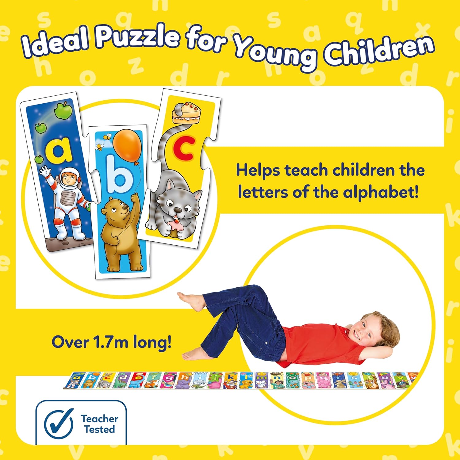 Orchard Toys Giant Alphabet Puzzle - Educational Jigsaw for Kids Aged 3+ 6