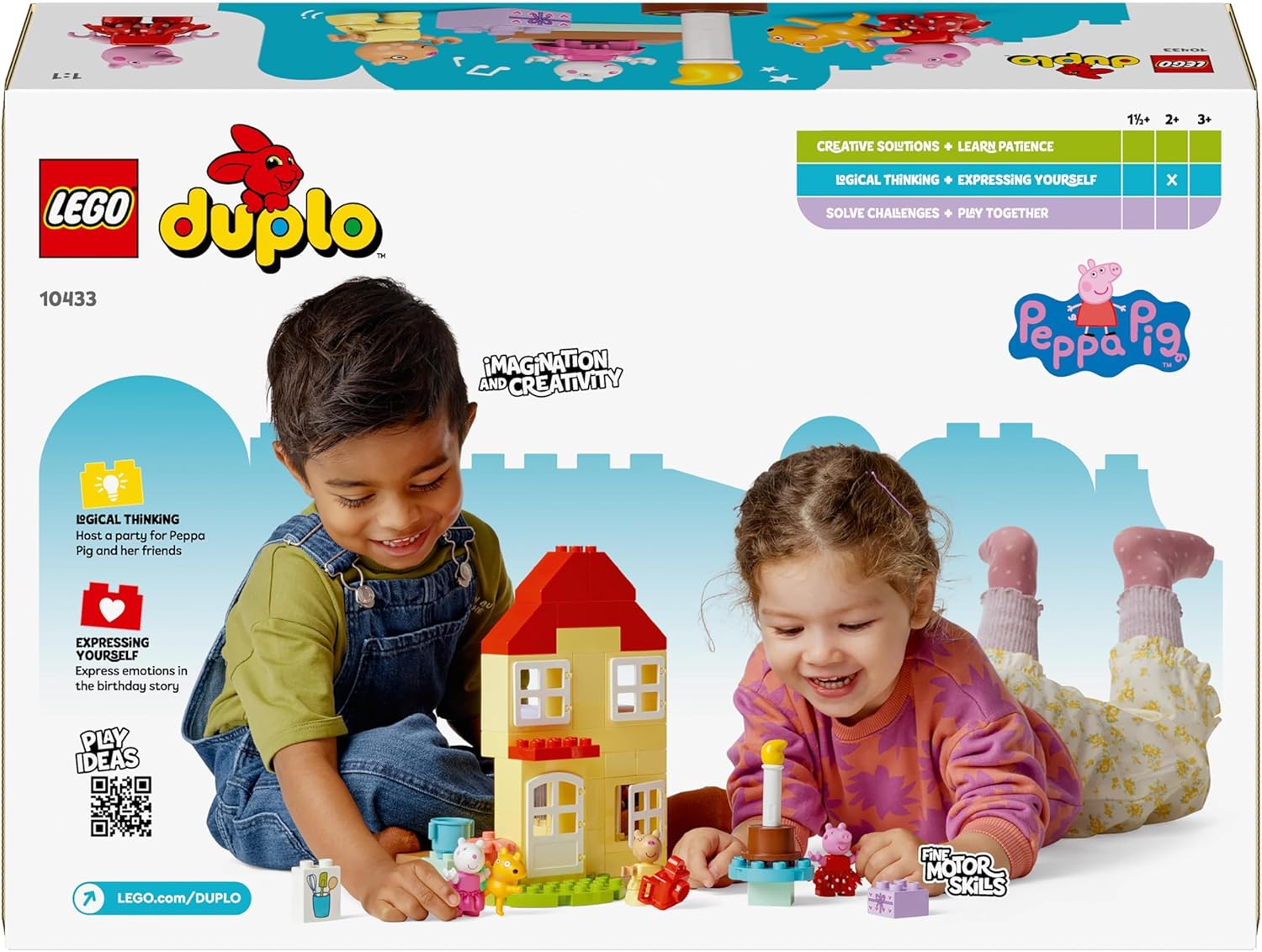 LEGO DUPLO Peppa Pig Birthday House Playset - Building Toy for 2+ Year Olds 8