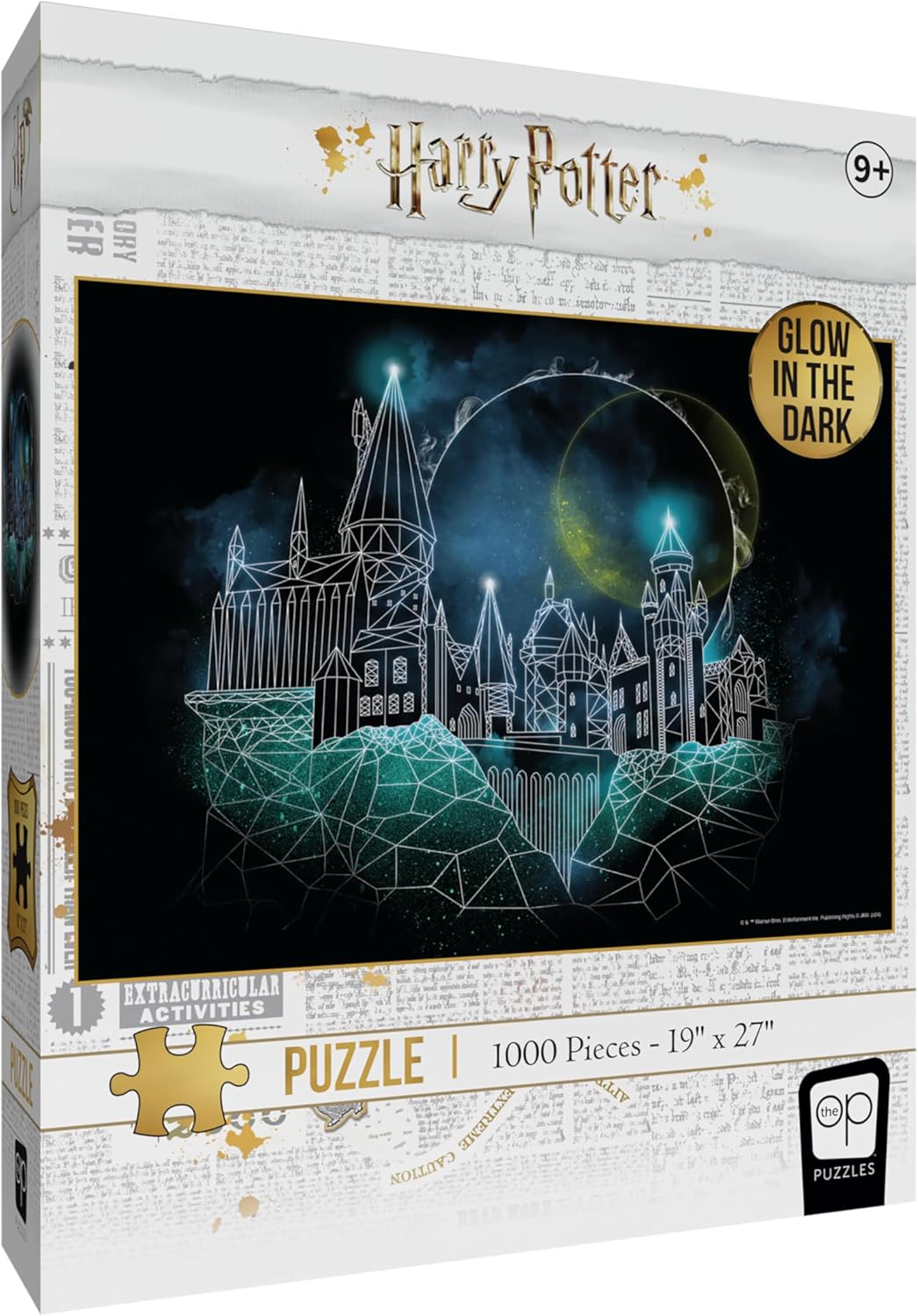 USAopoly Harry Potter Magic of Hogwarts Glow 1000-Piece Puzzle - Glow-in-the-Dark