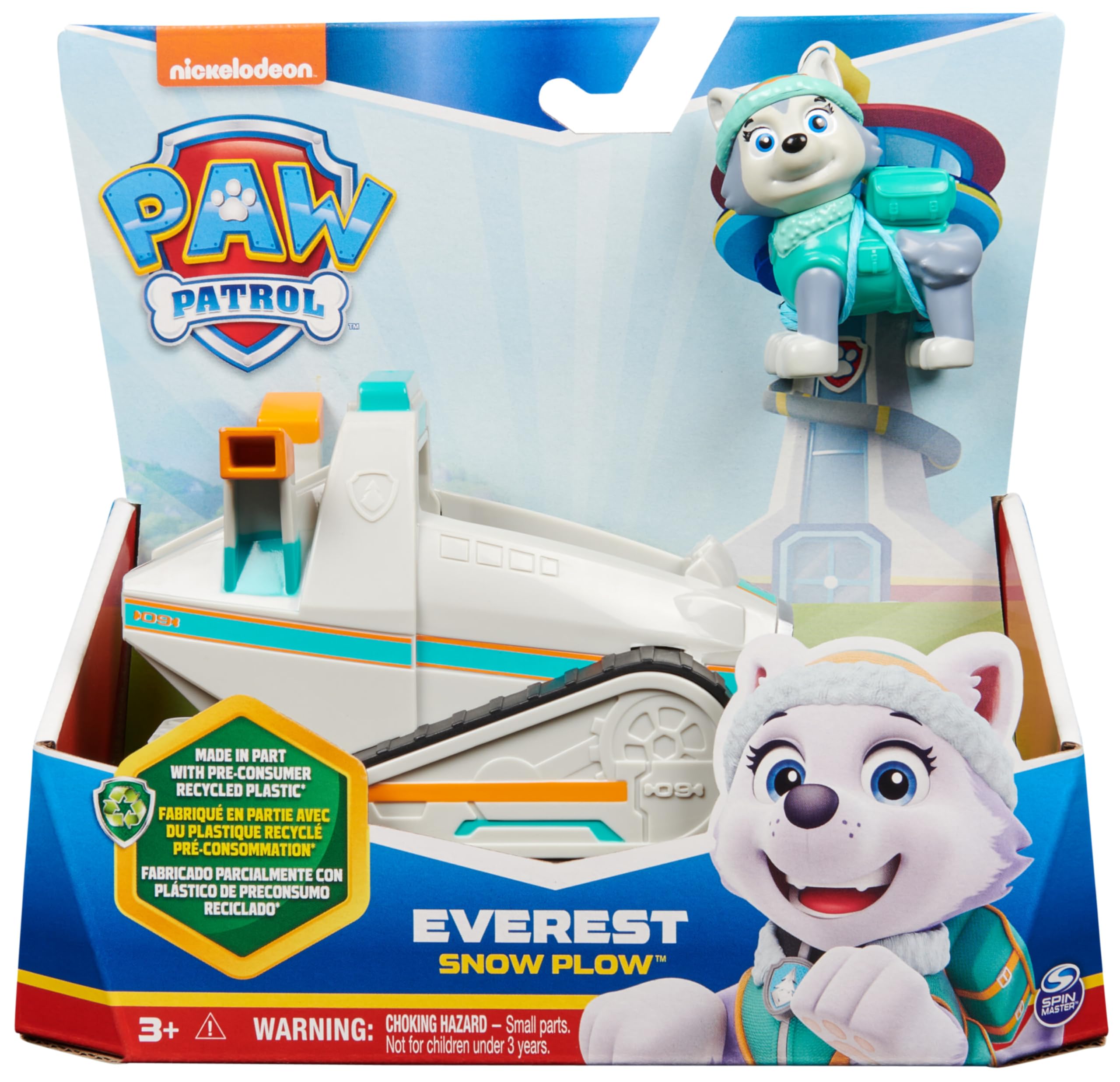 Paw Patrol Everest's Snow Plow - Collectible Vehicle with Action Figure, Ages 3+ 7