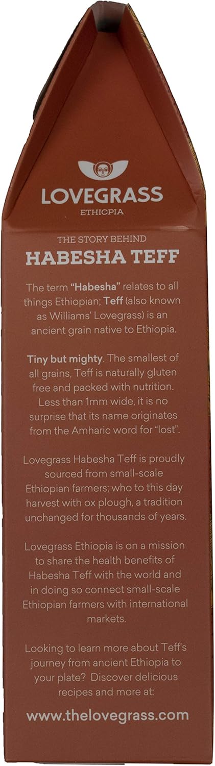 Lovegrass Habesha Brown Teff Grain - 500g - Gluten Free - Vegan & Dairy Free 3