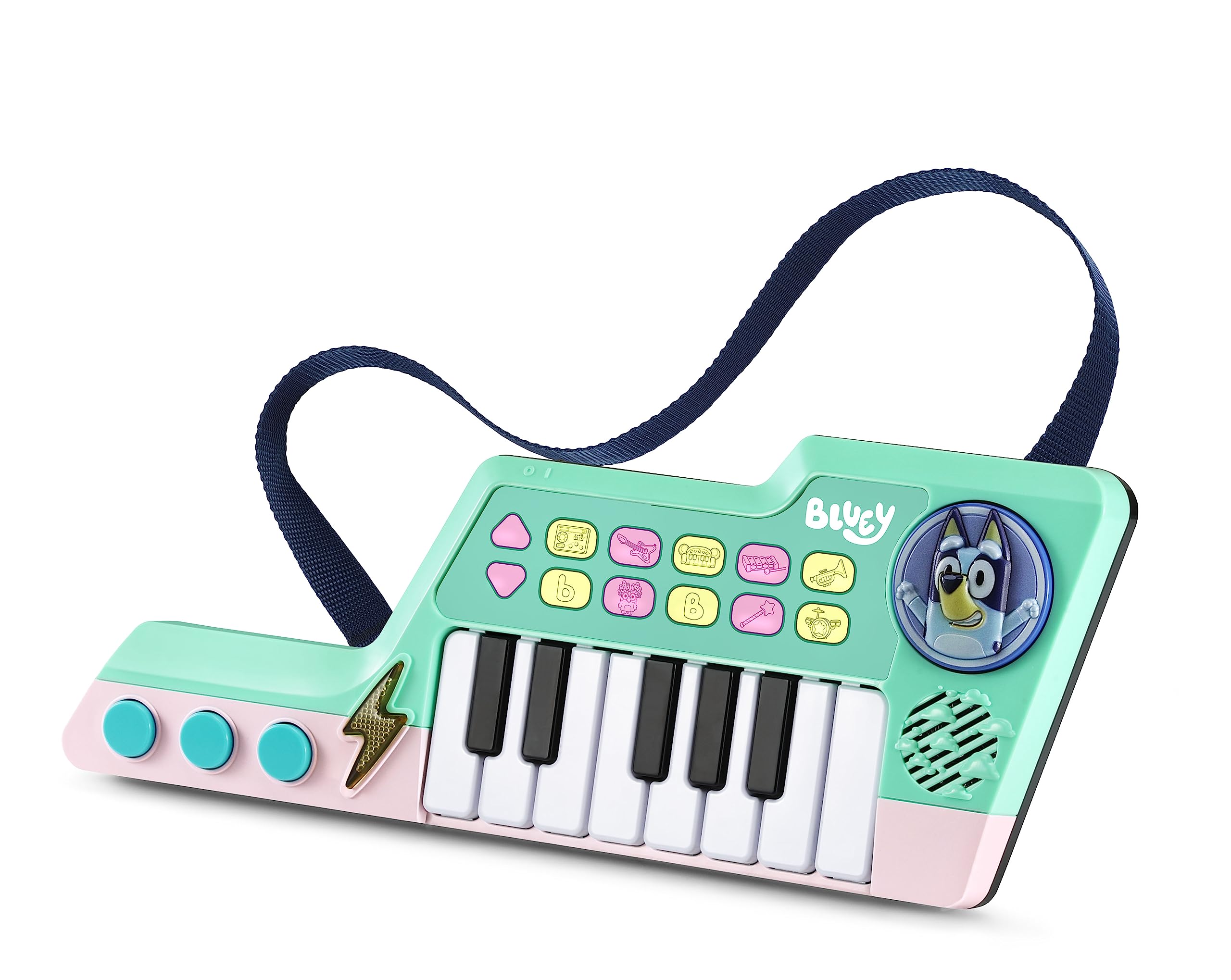 VTech Bluey Keytar - Official Musical Toy with 5 Instrument Sounds & Character Phrases