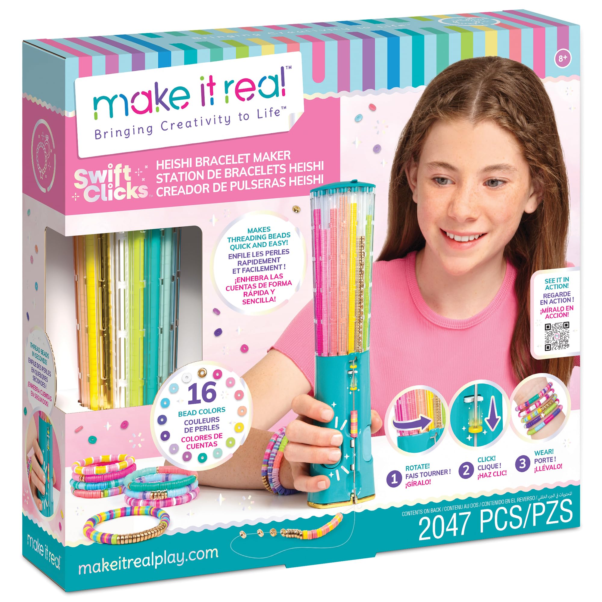 Make It Real Swift Clicks Heishi Bracelet Maker