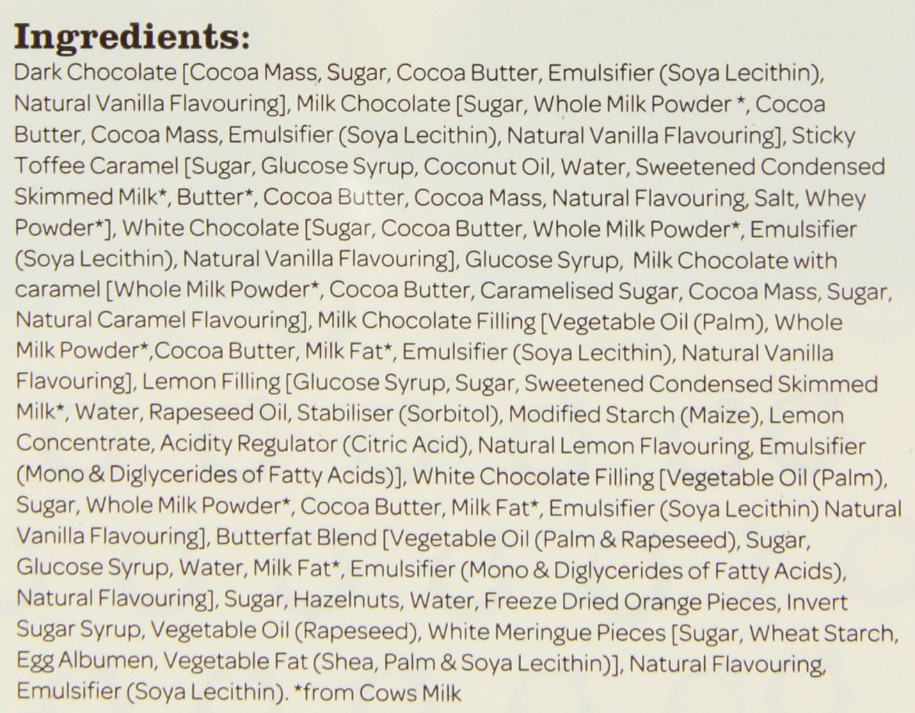 Lily O'Brien's Ultimate Chocolate Collection, 190g - Assorted Milk, Dark & White Chocolates 7