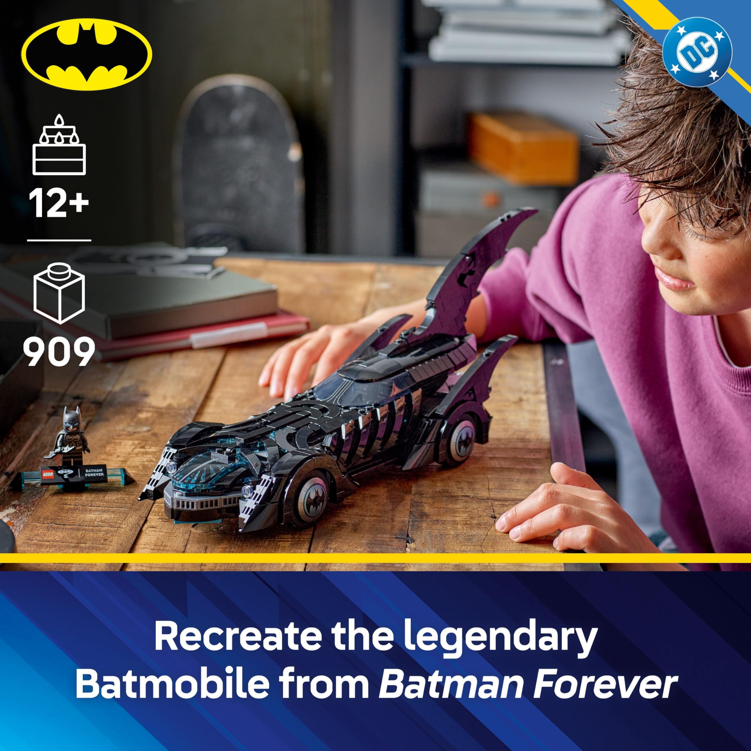 LEGO DC Batman Forever Batmobile Building Set | Ages 12+ | Model 76304