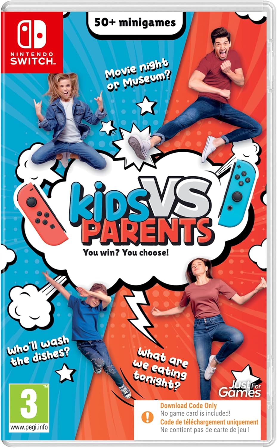 Kids v Parents (Nintendo Switch, Code-In-Box)