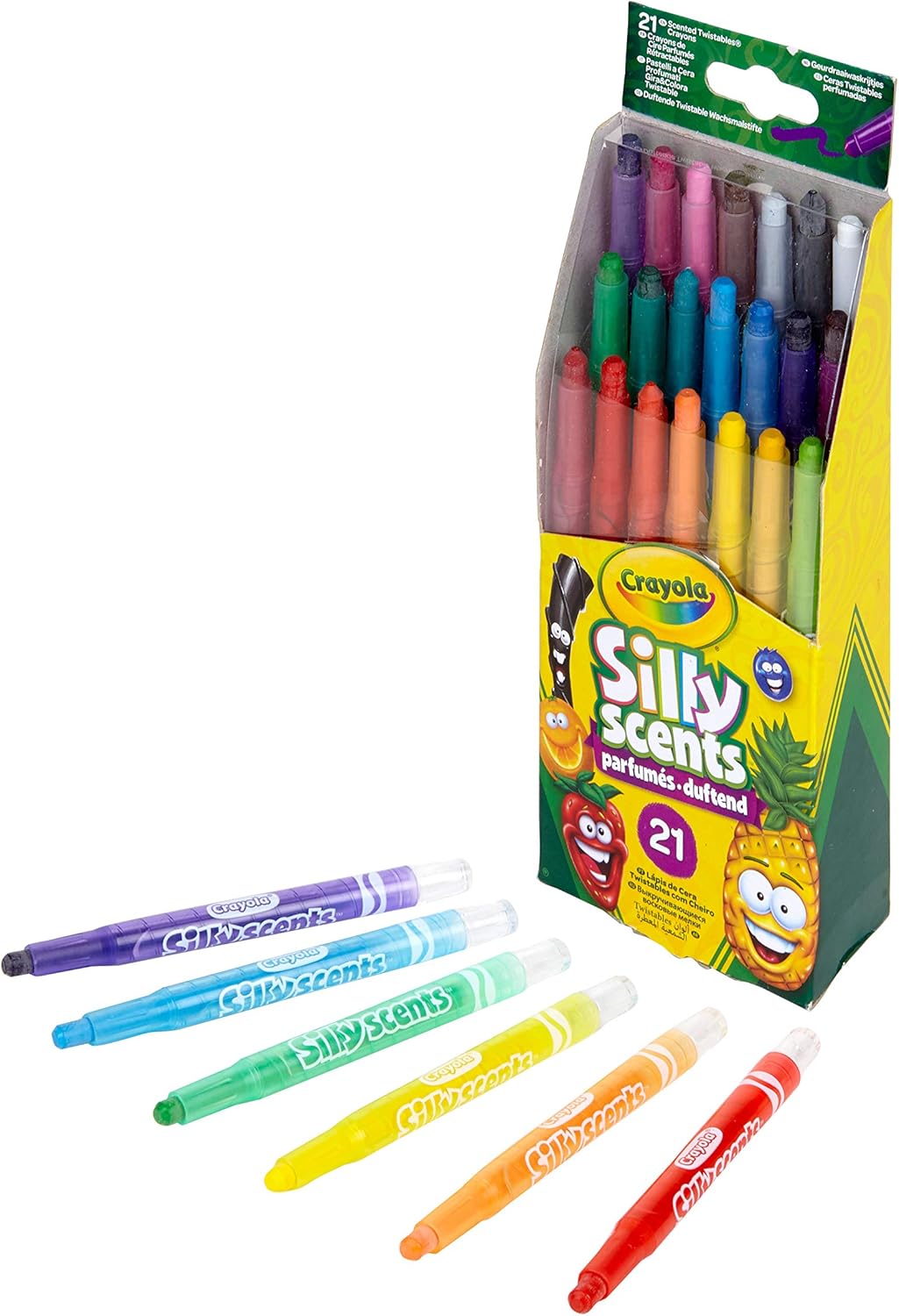 Crayola Silly Scents Mini Twistable Crayons - 21 Scented Colors for Kids 3+ 4