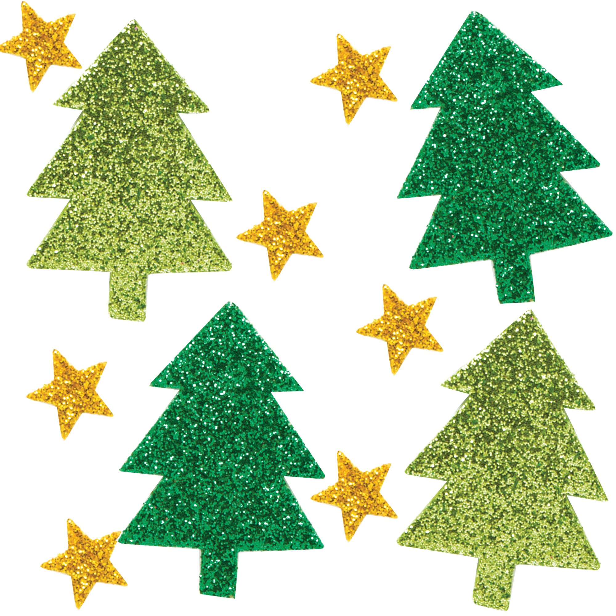 Baker Ross AR713 Glitter Tree Christmas Stickers - Festive Craft Supplies for Kids 5