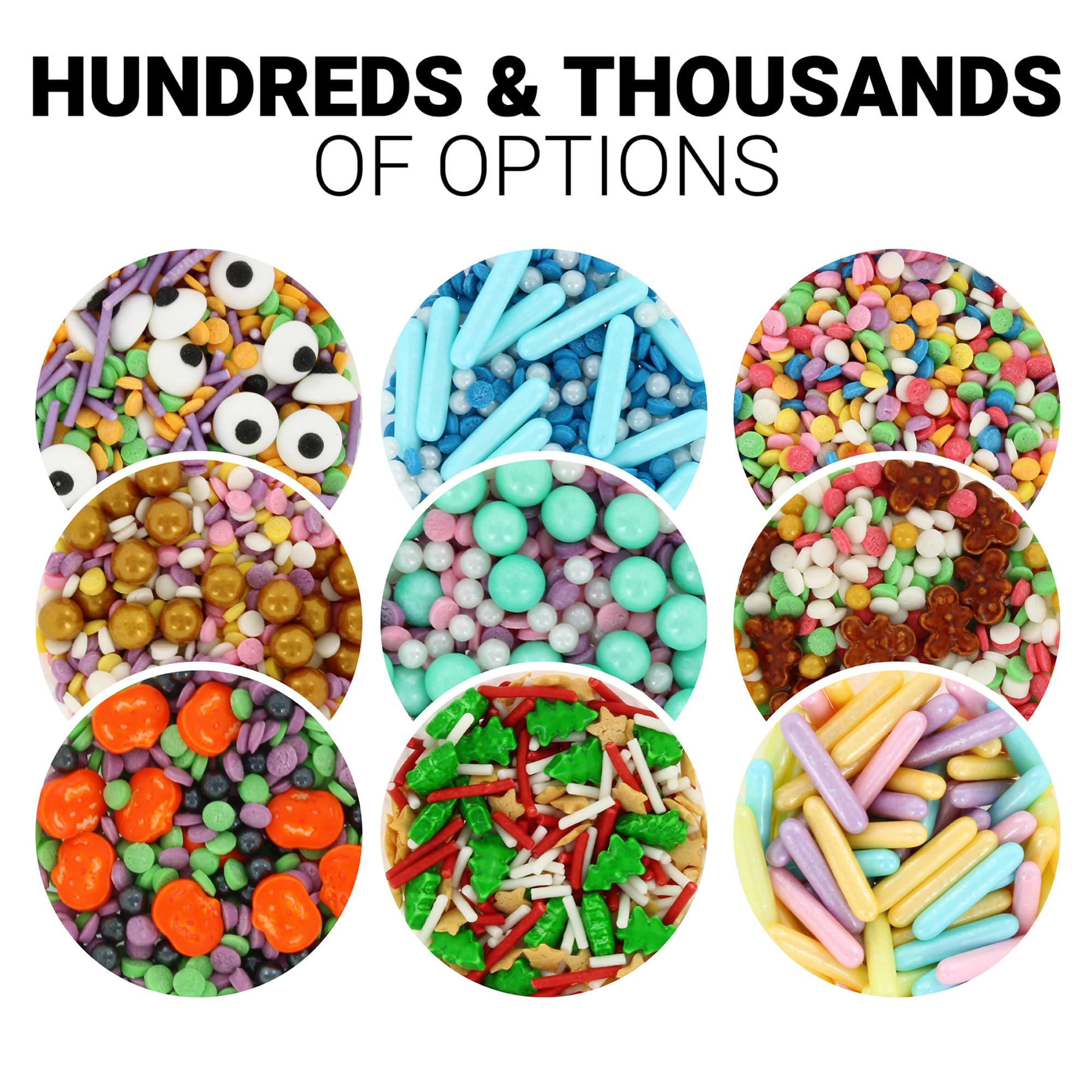 Culpitt Select Edible Pearls - White 7mm Cake Sprinkle Decorations, 500g 10