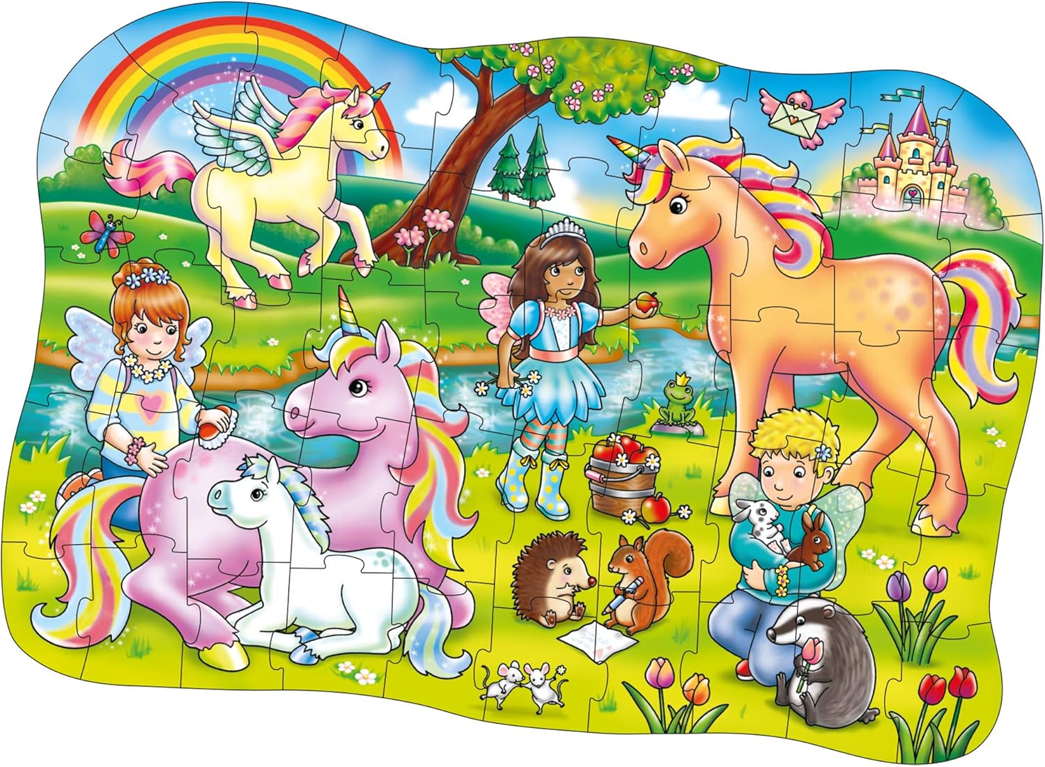 Orchard Toys Unicorn Friends Jigsaw Puzzle - 50 Piece Educational Puzzle for Ages 4+ 4
