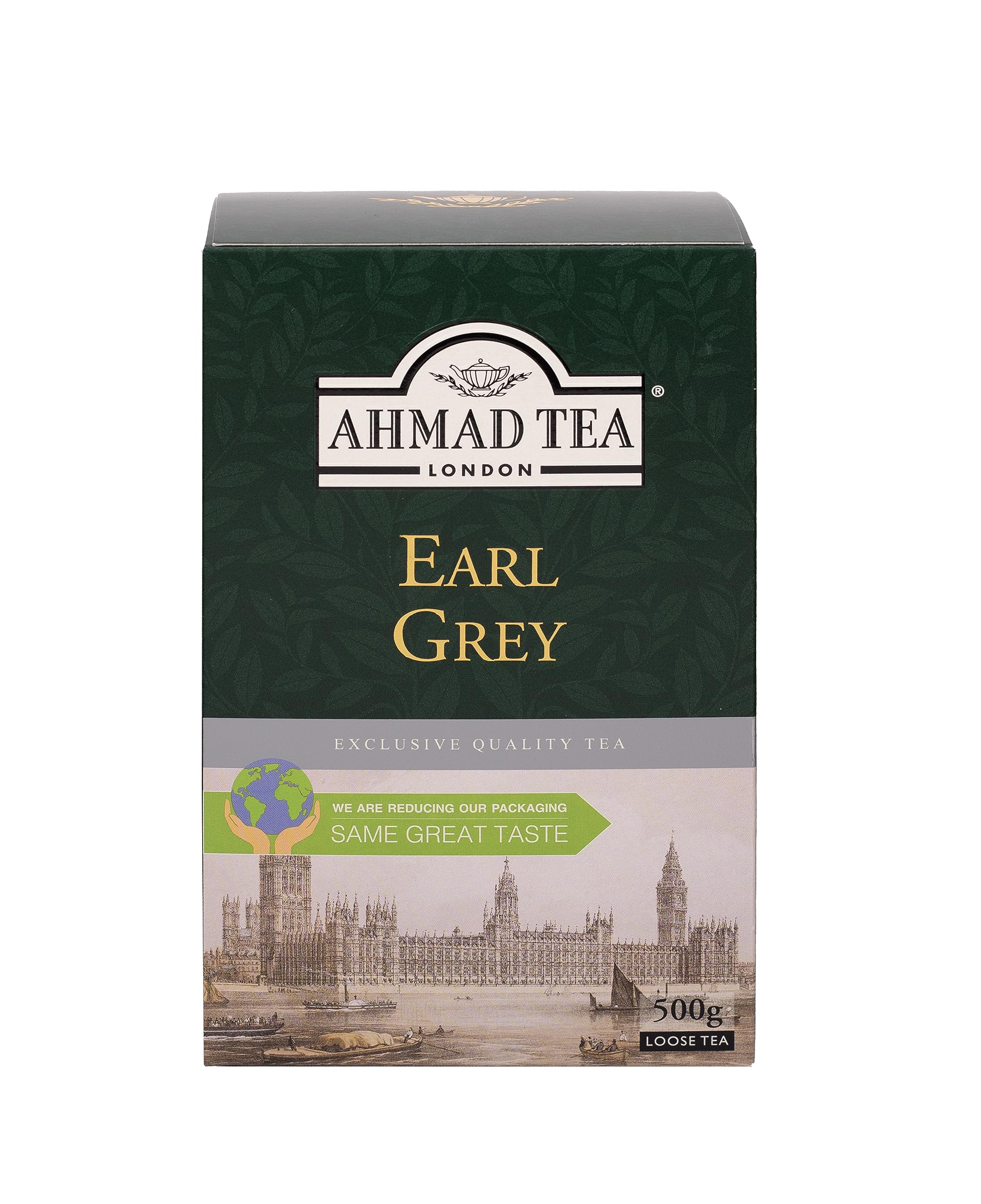 Ahmad Tea Earl Grey Loose Leaf Black Tea - 500g | Bergamot Flavoring | Relaxation Benefit