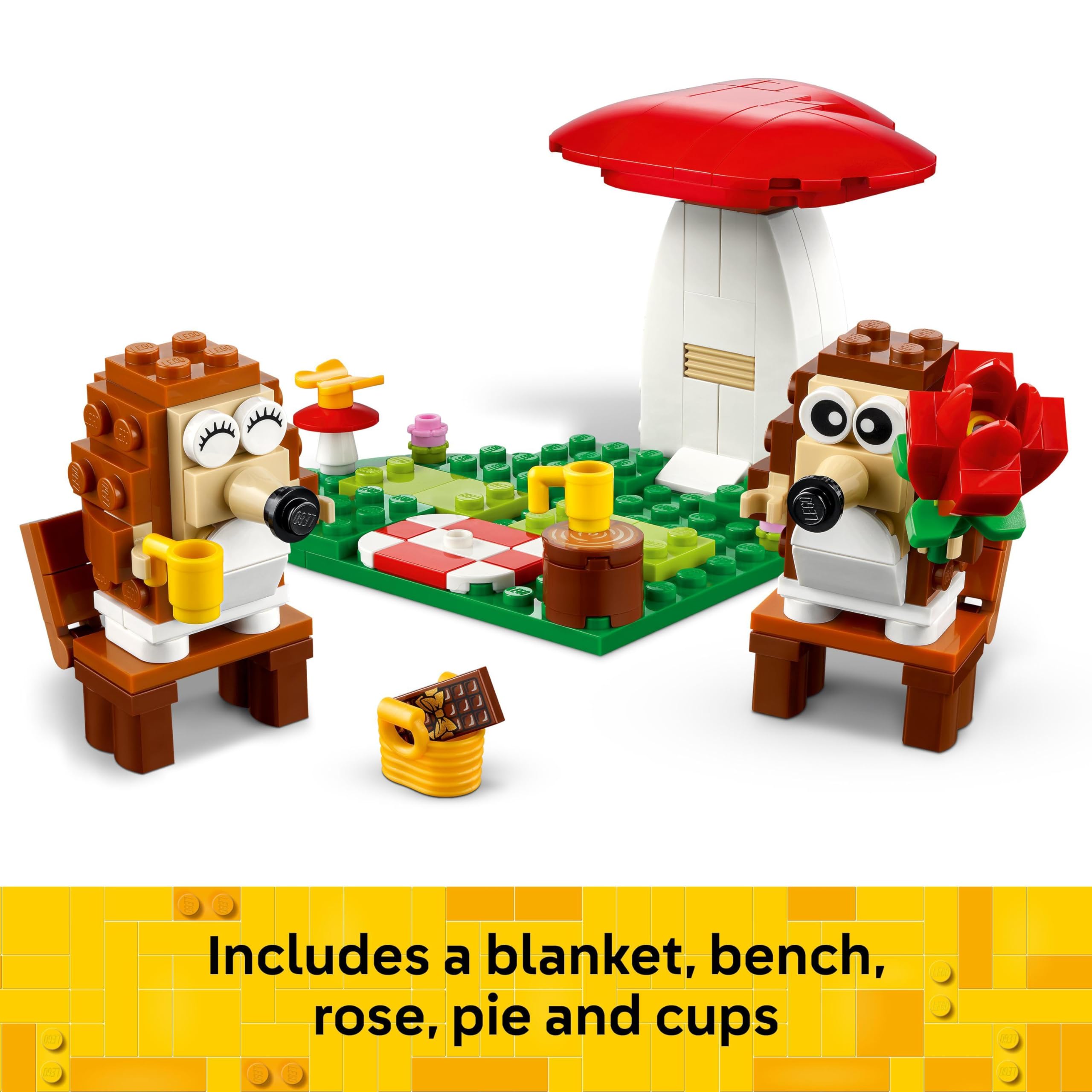 LEGO Hedgehog Picnic Date - Building Set for 8 Plus Year Olds 9