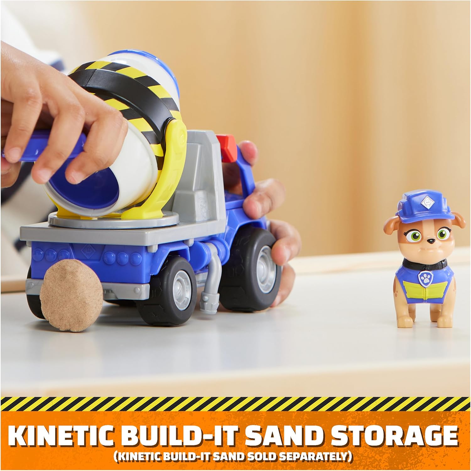 Rubble & Crew Mix’s Cement Mixer Toy Truck with Action Figure - Building & Construction Playset for Kids 3+ 8