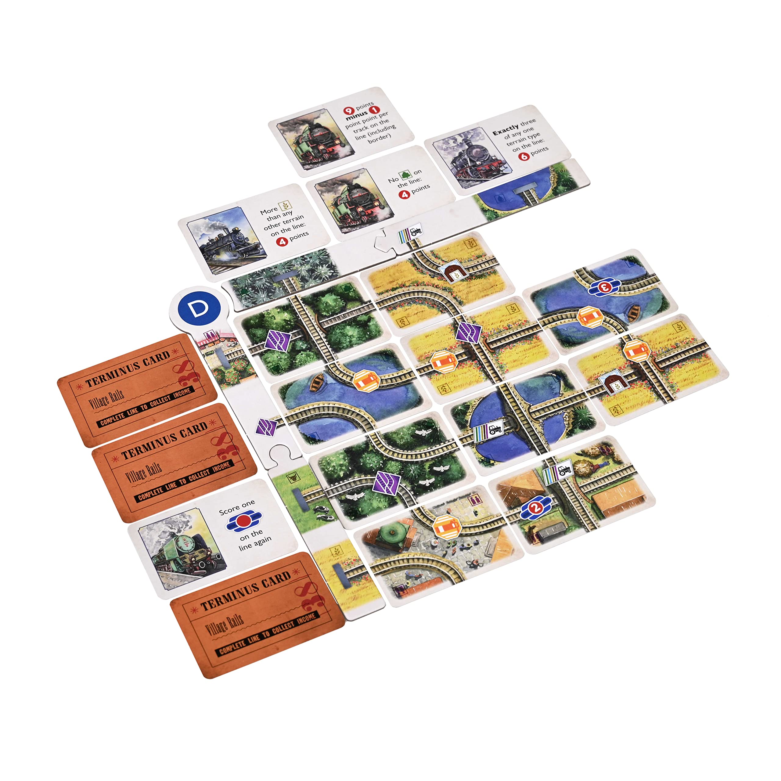 Osprey Games Village Rails Card Game 6