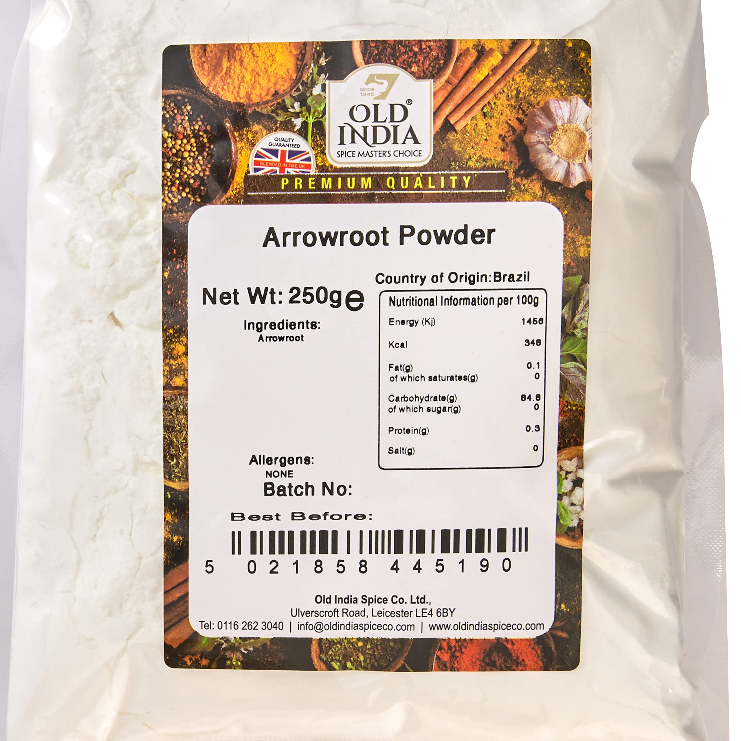 Old India Arrowroot Powder 250g 3